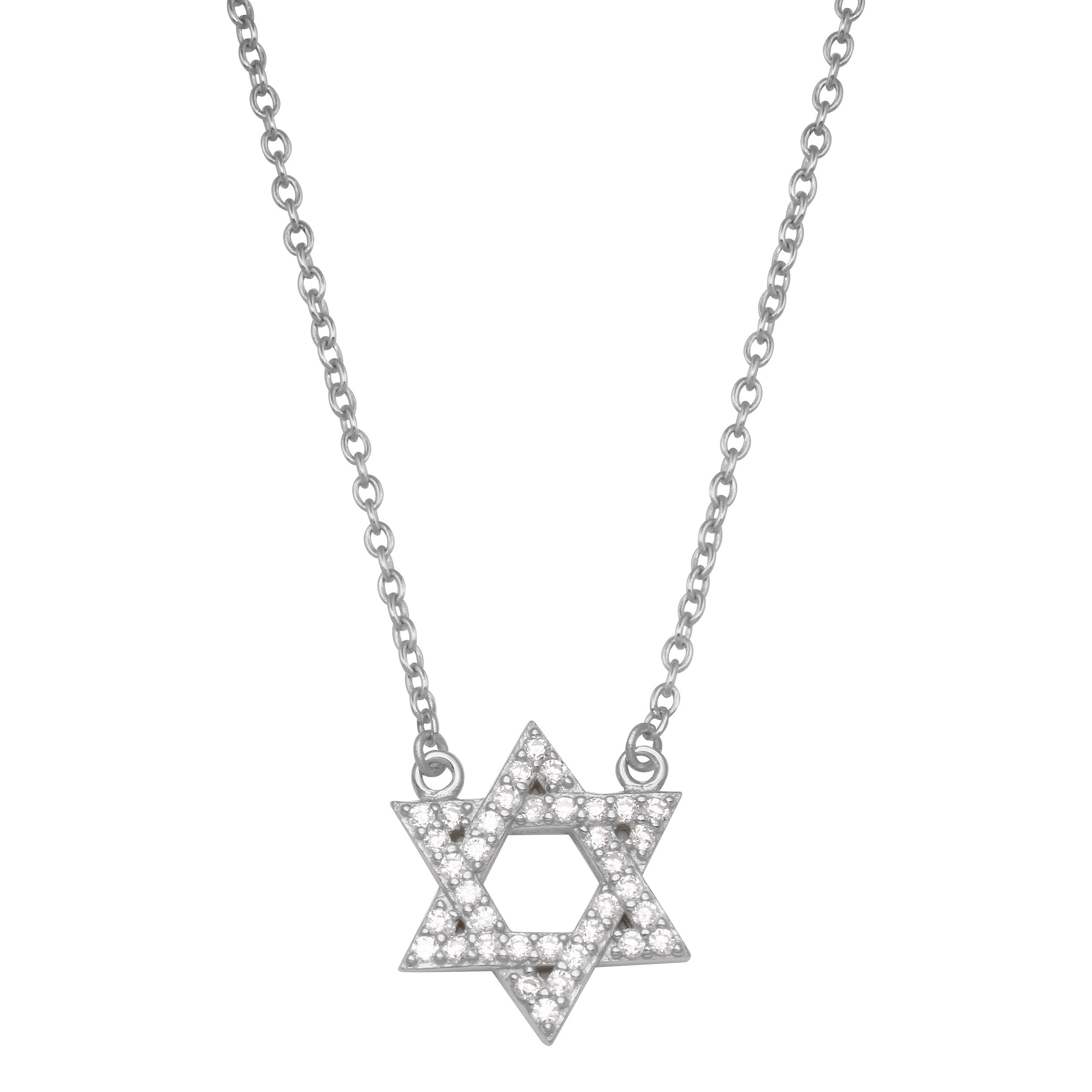 Pave Star of David Necklace