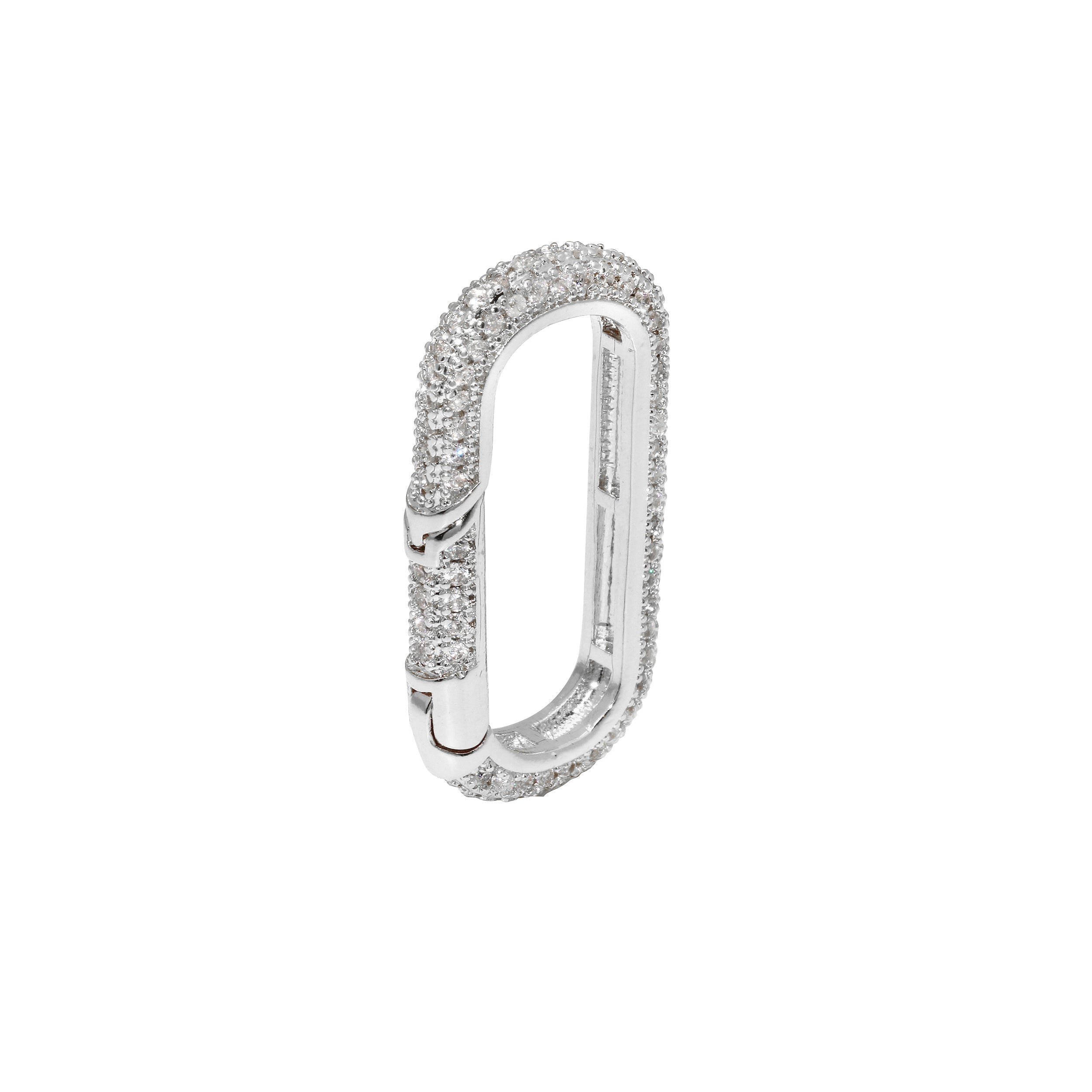 Pave Rectangle Charm Enhancer