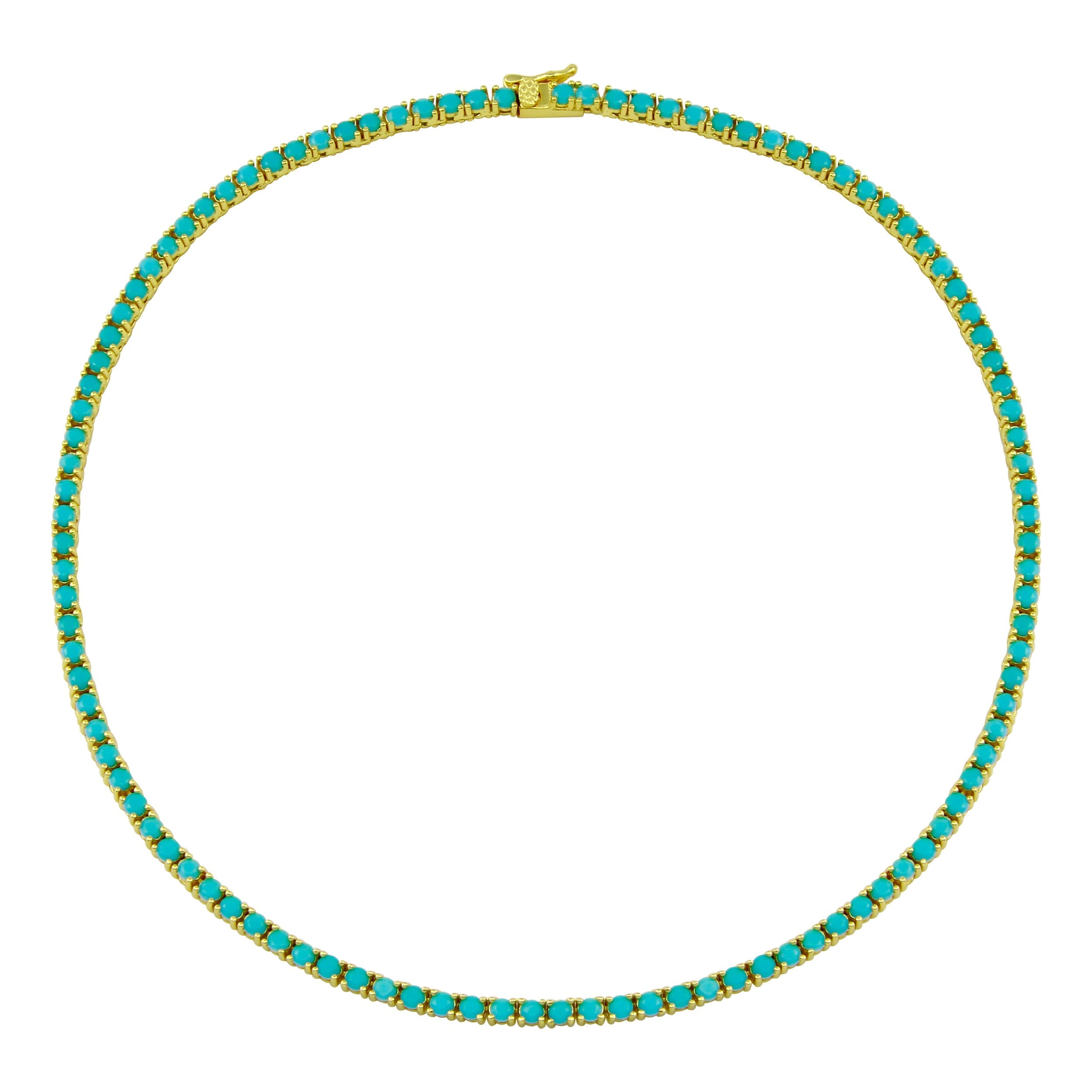 Everyday Turquoise Tennis Necklace