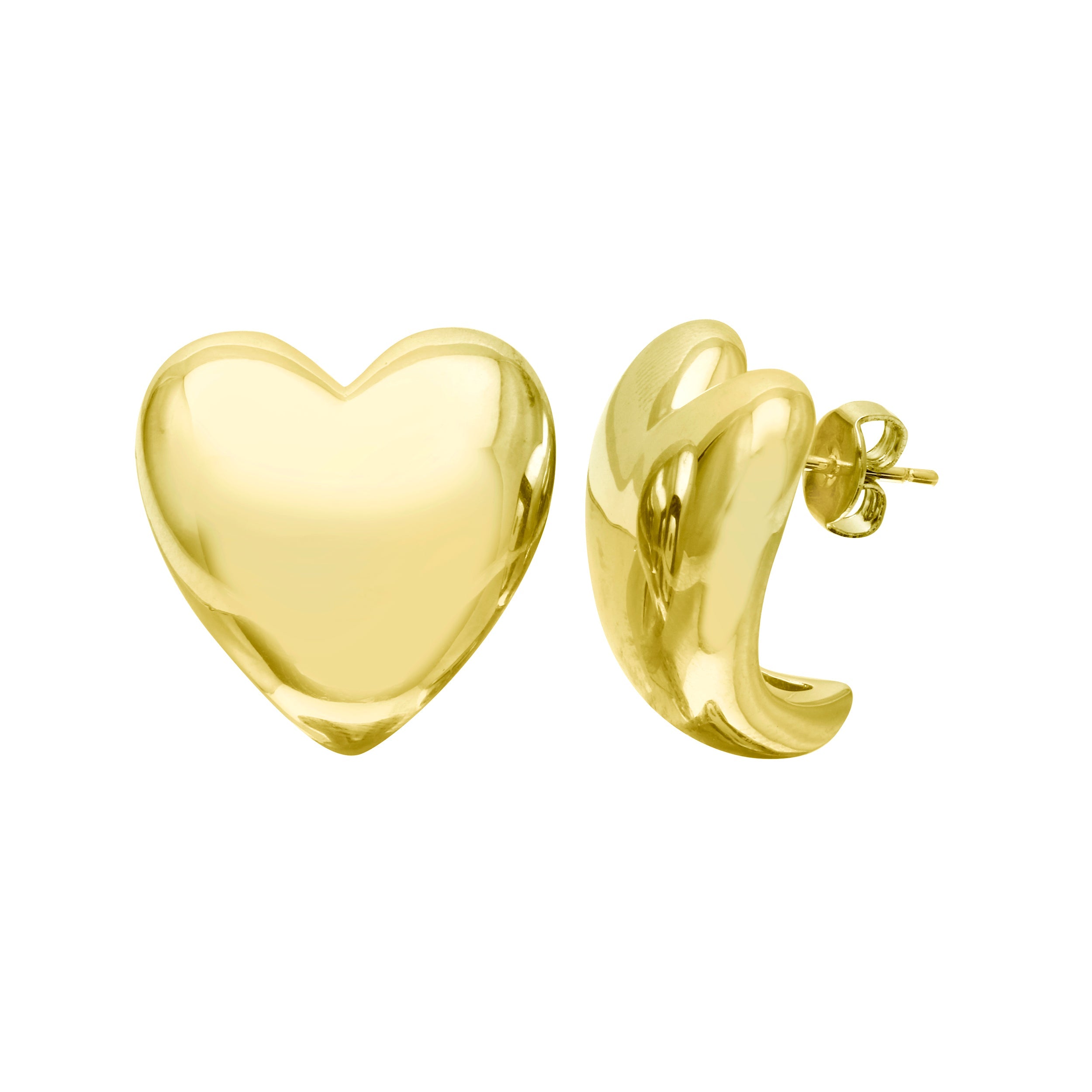 Puffy Heart Earrings