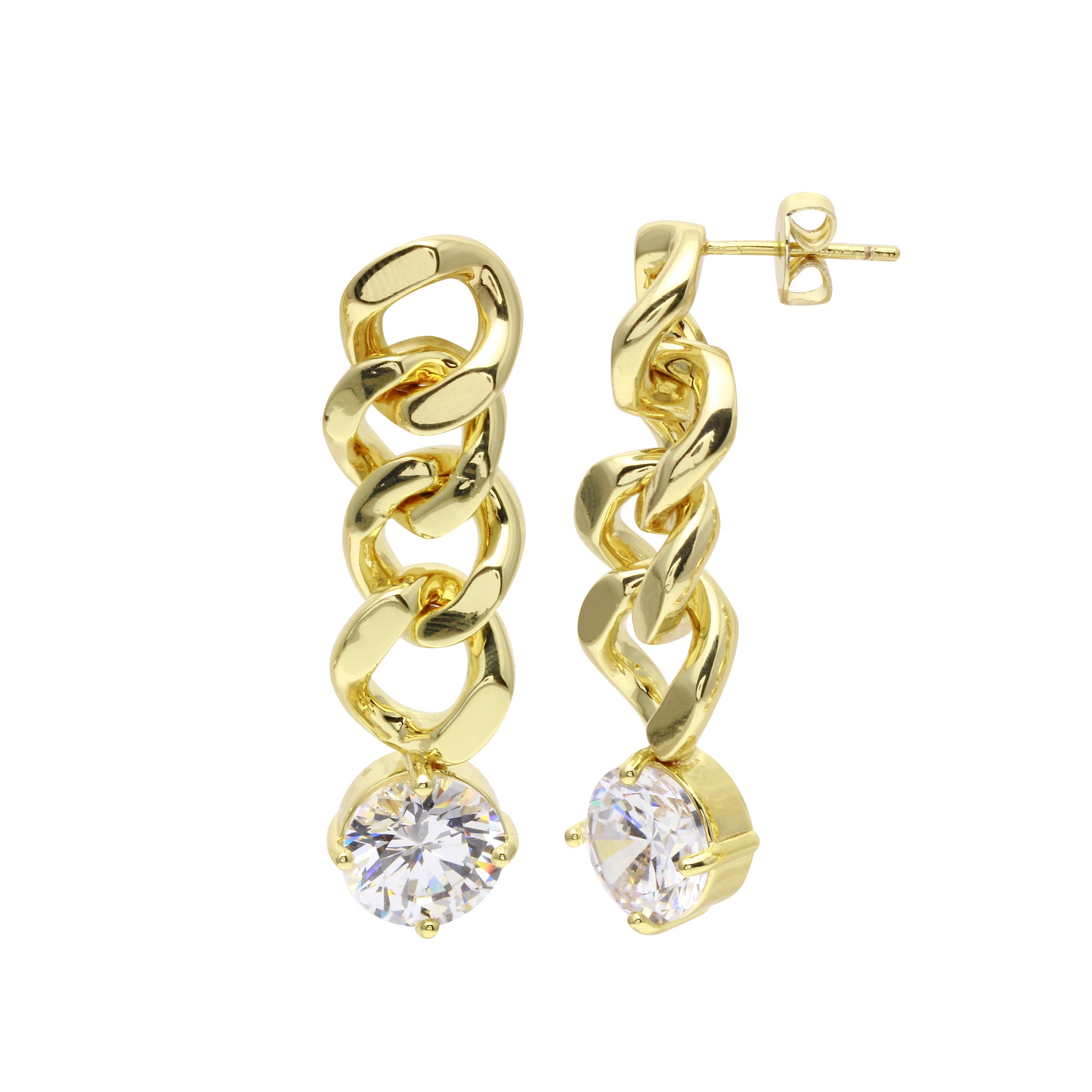 Cuban Diamond Earring