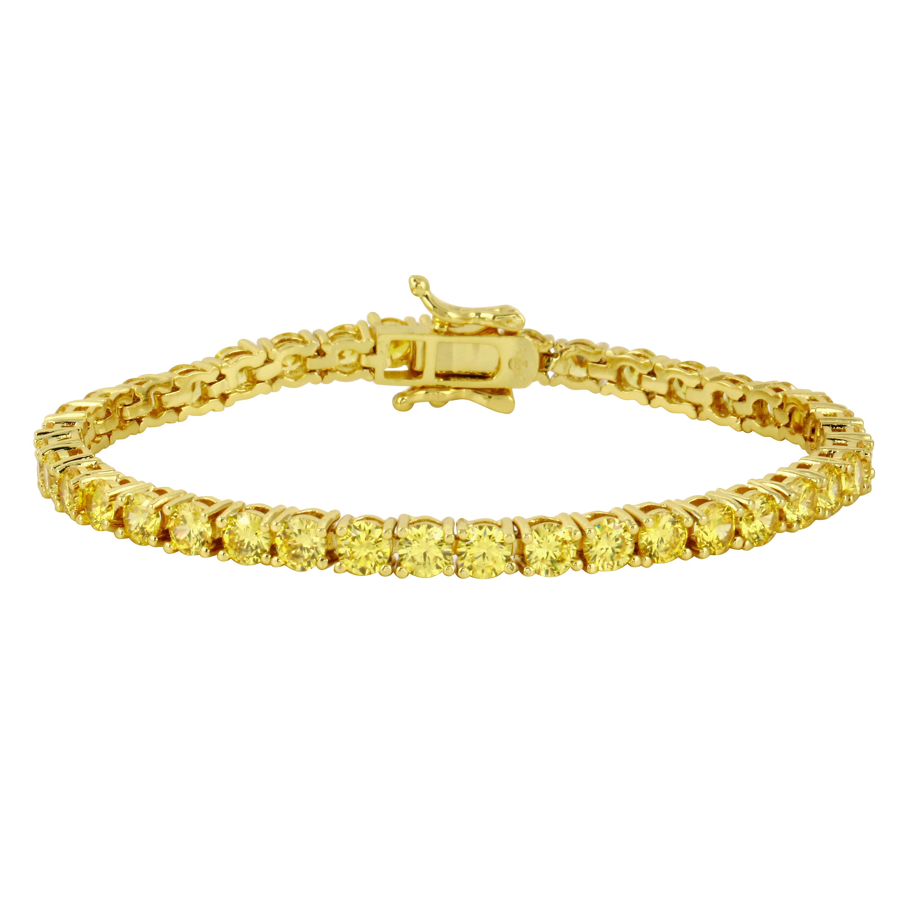 Golden Tennis Bracelet- 4mm