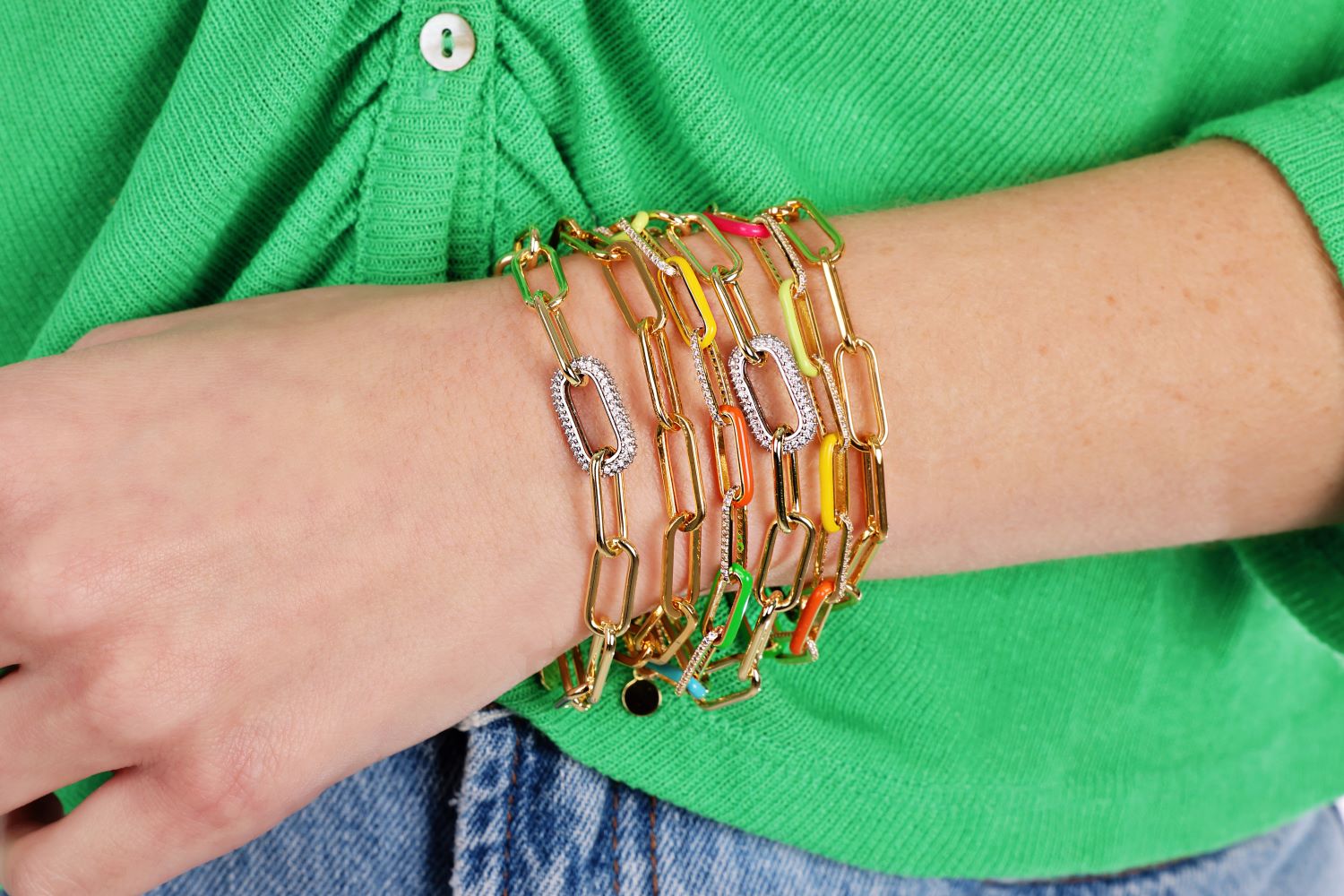 Chunky Paperclip Bracelet