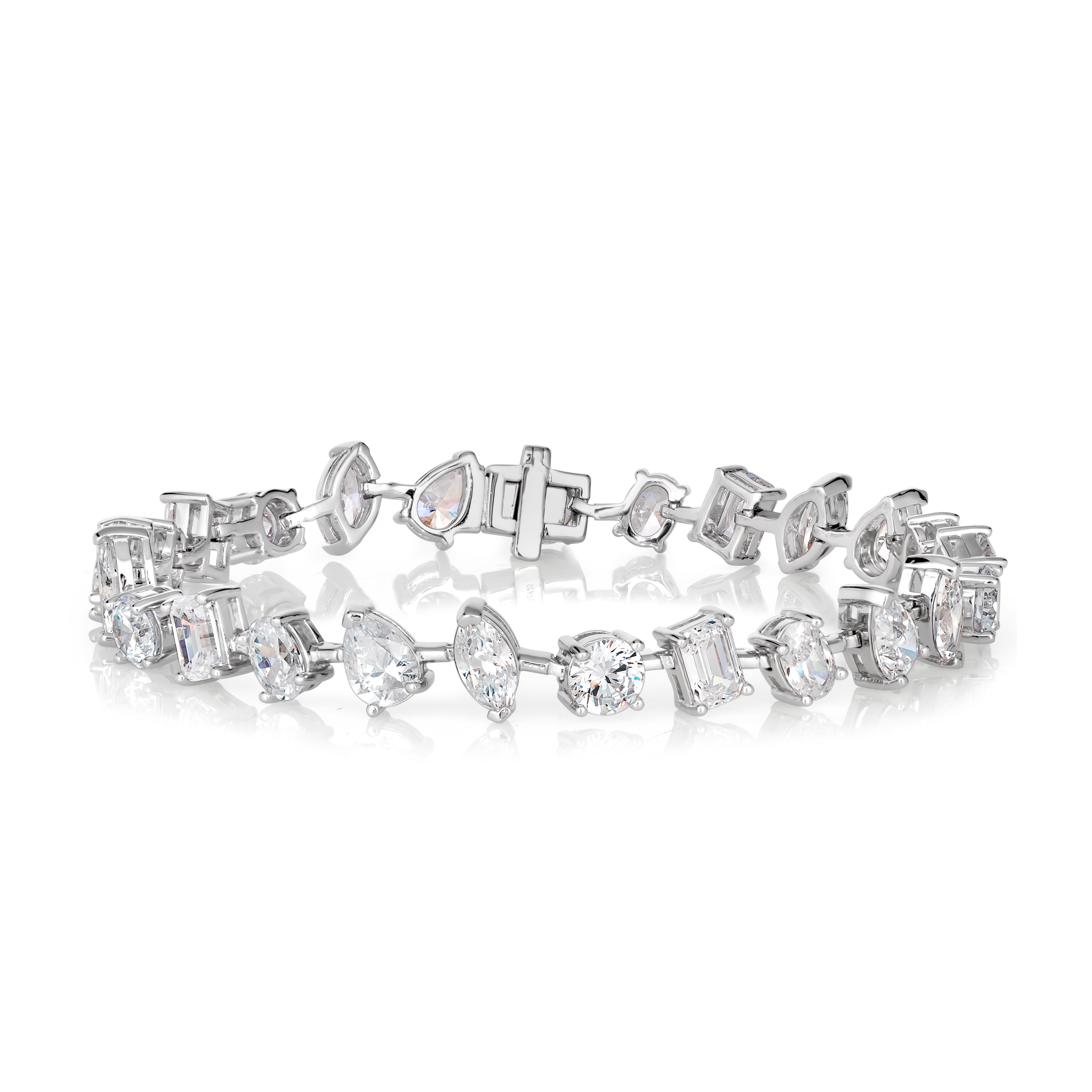 14 Carat Diamond Crystalline Multishaped Modern Bracelet