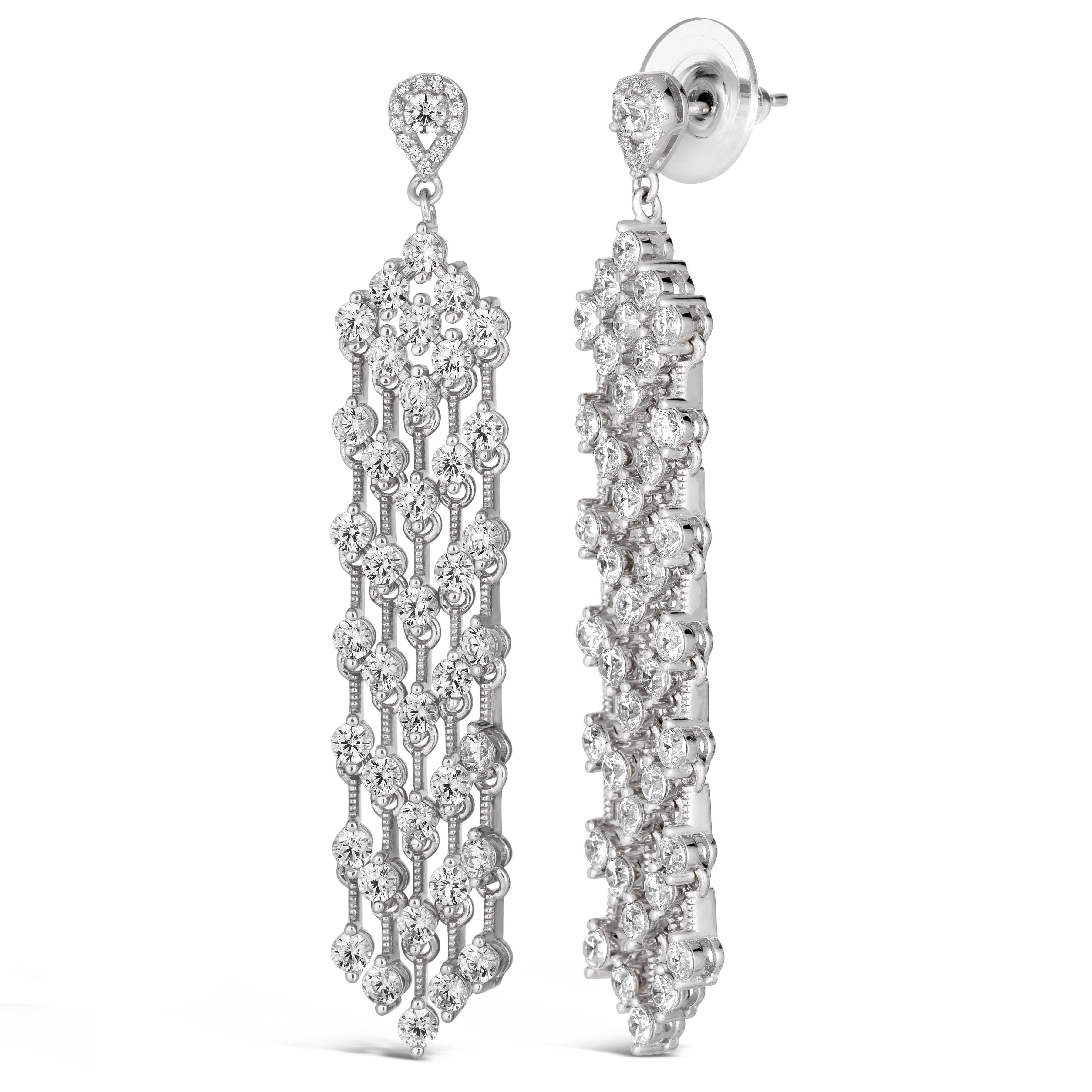 Tribeca Diamond Chandelier Earrings