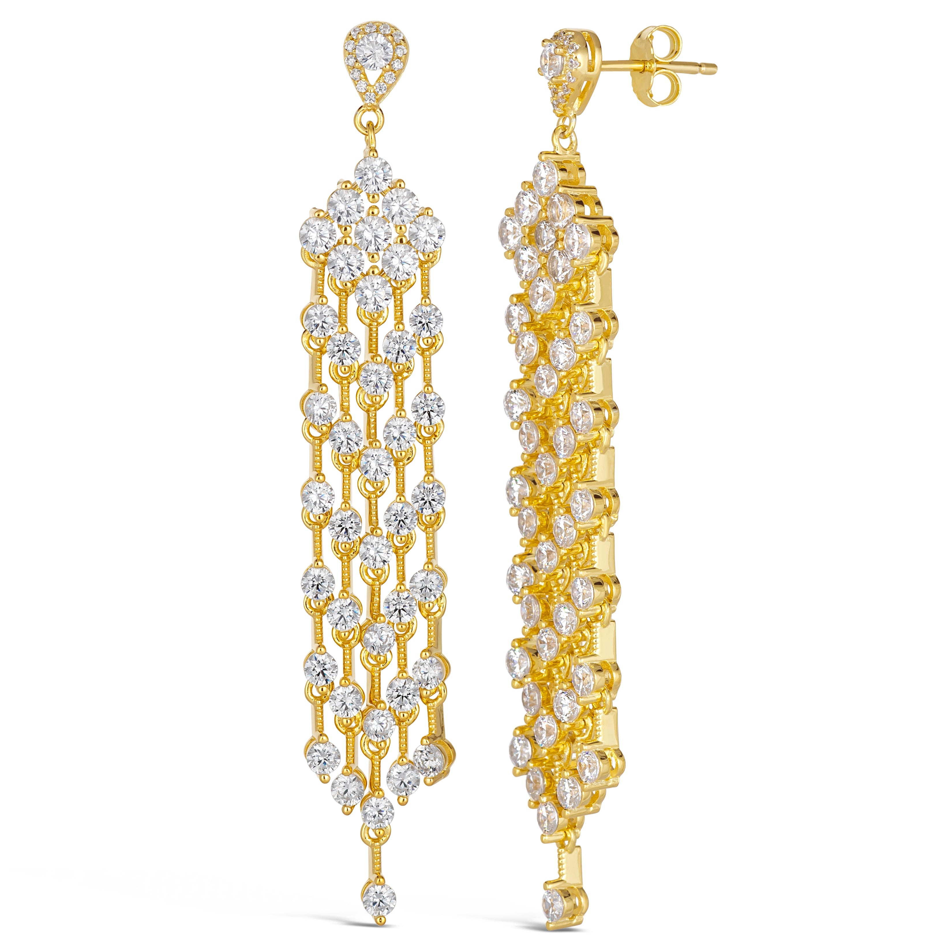 Tribeca Diamond Chandelier Earrings