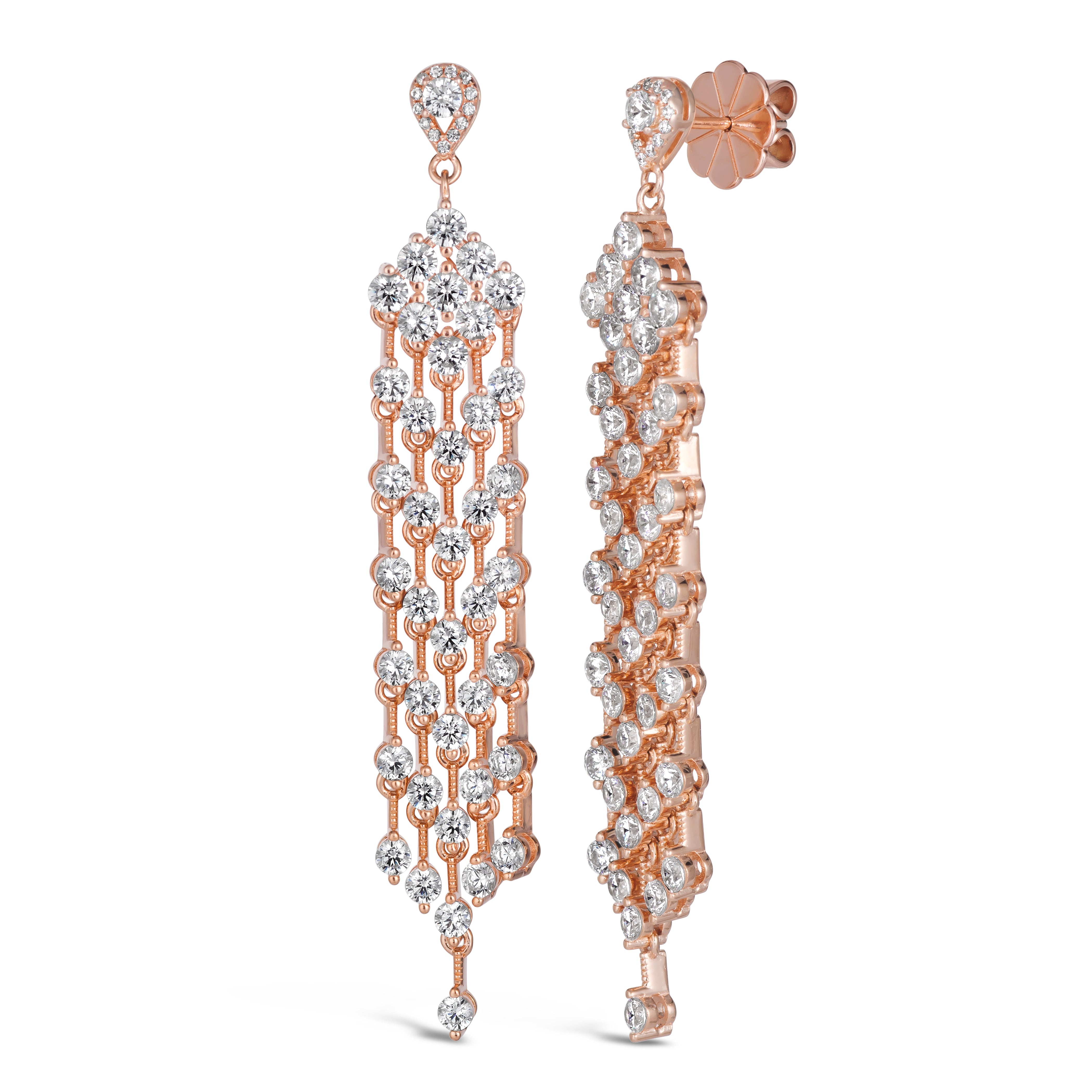 Tribeca Diamond Chandelier Earrings