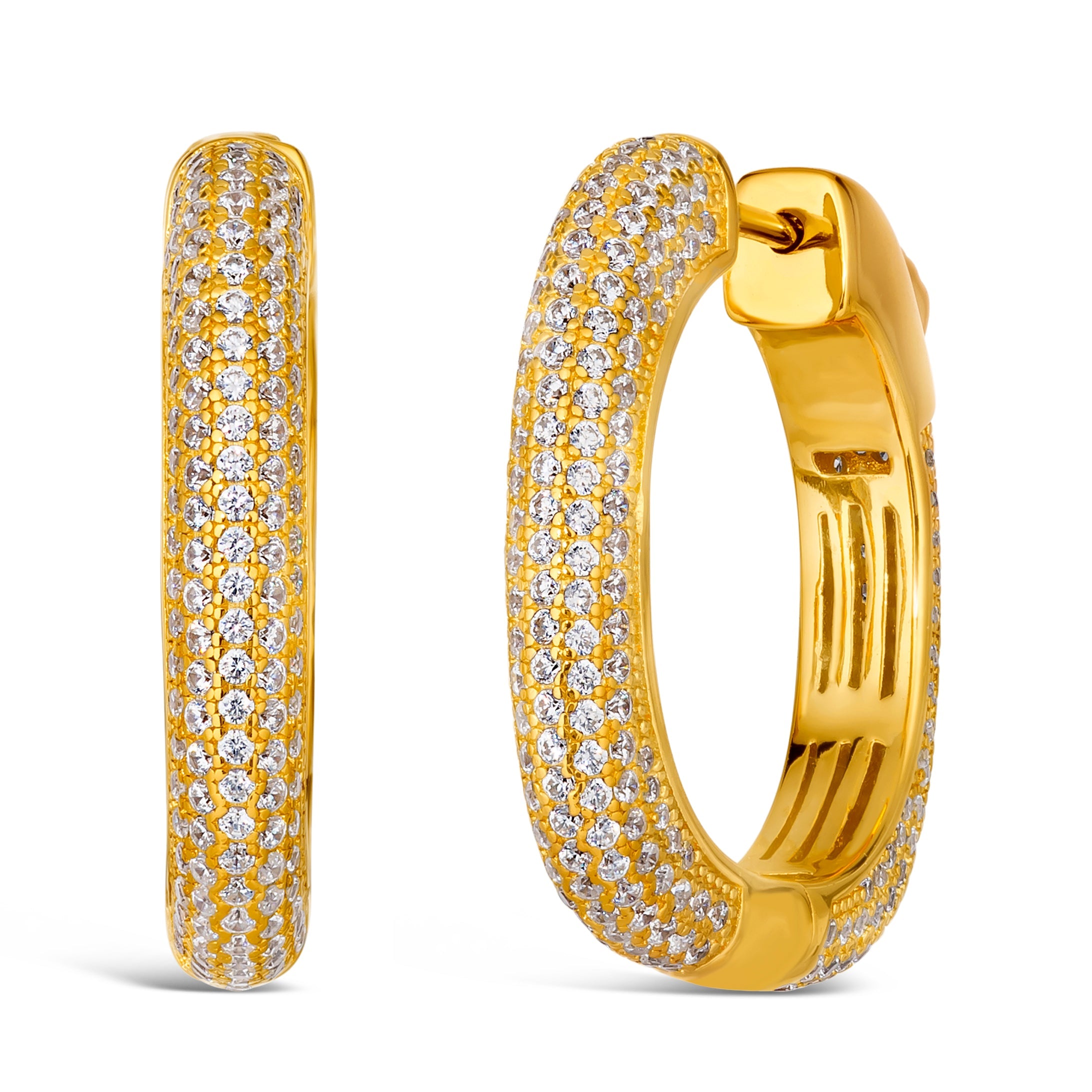 Amore Pave Hoop Earrings