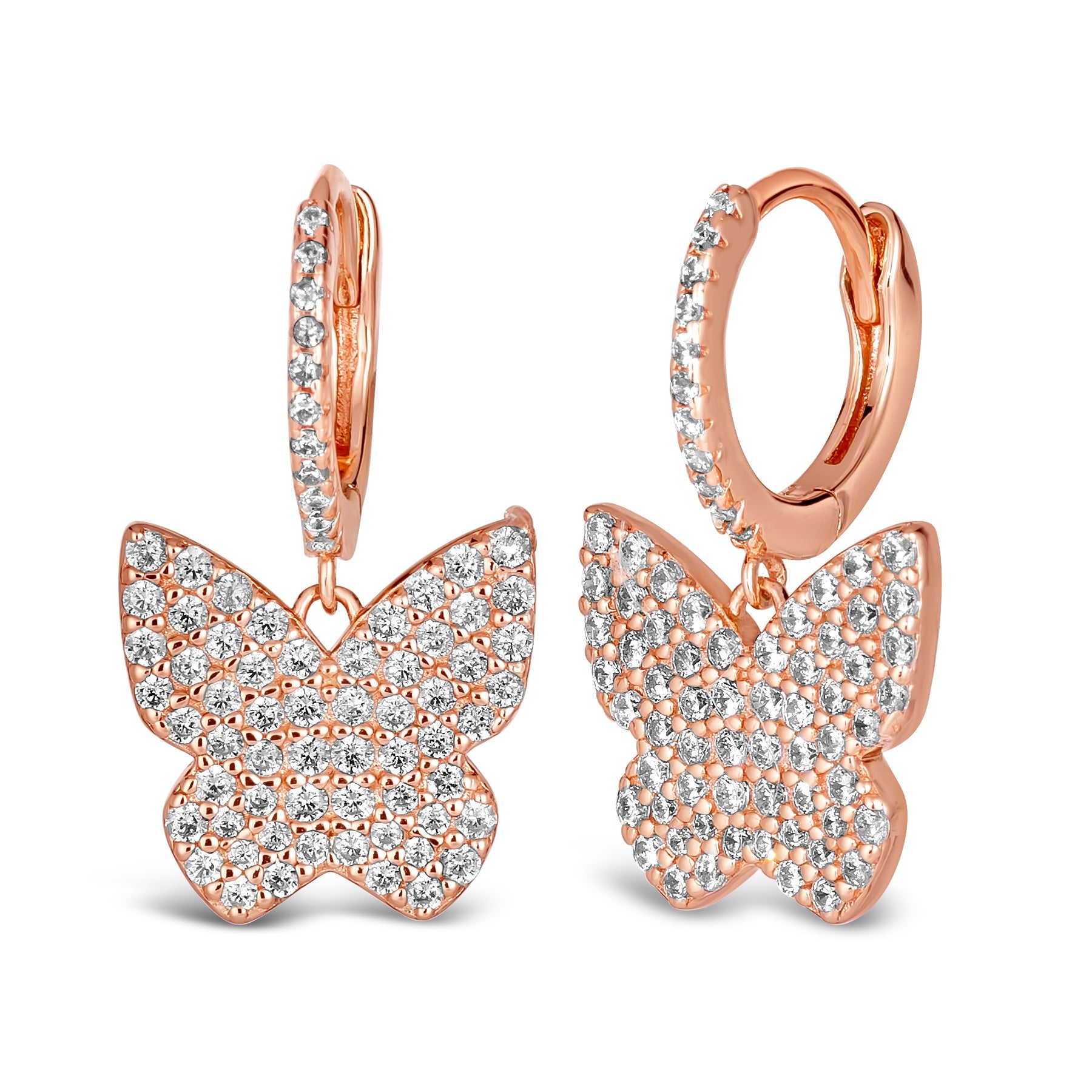 Diamond Essence Butterfly Earrings