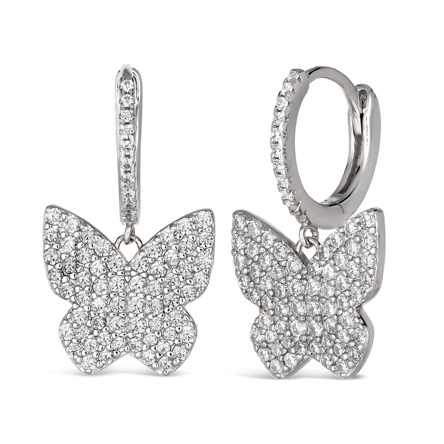 Diamond Essence Butterfly Earrings