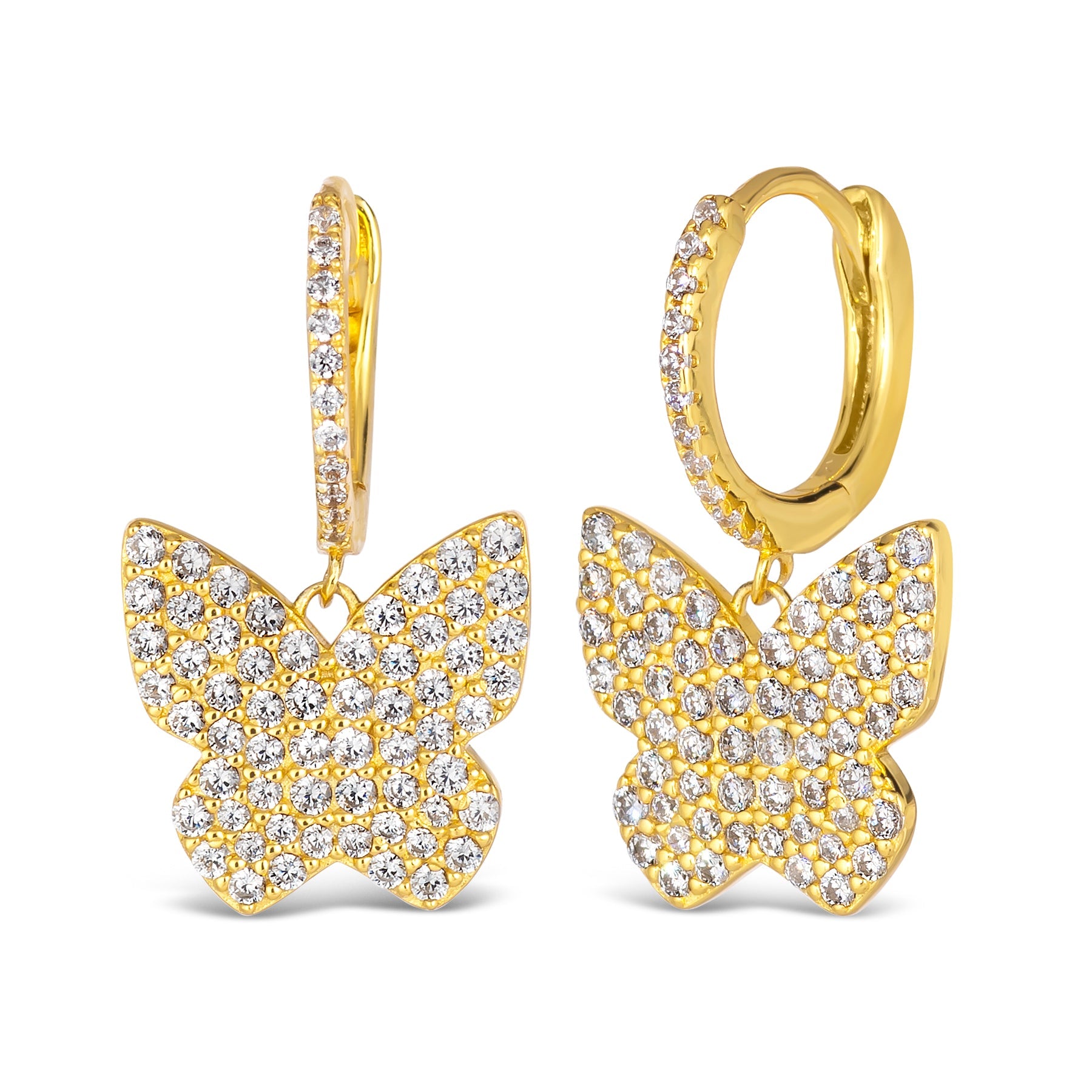 Diamond Essence Butterfly Earrings