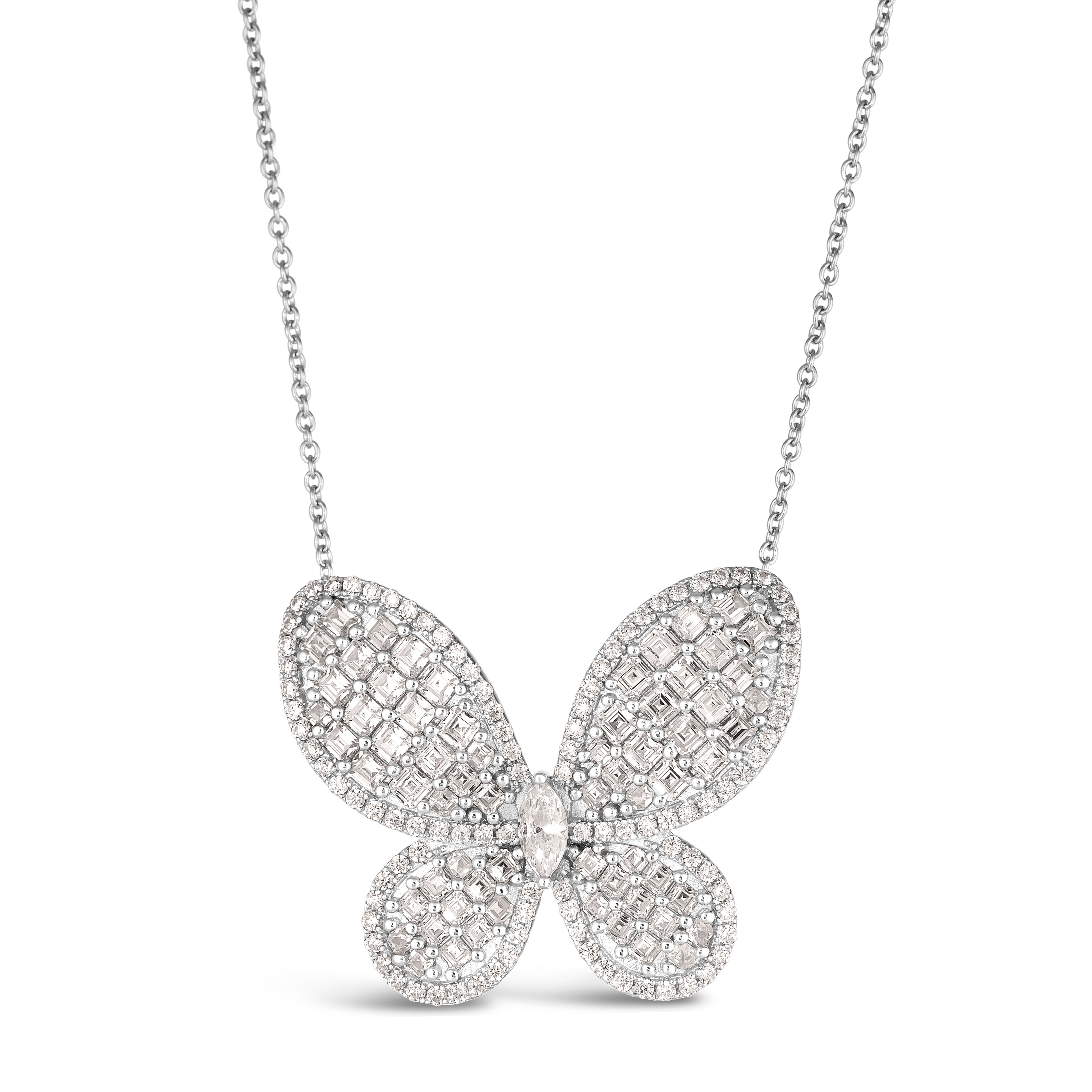 Olivia 80 Large Butterfly Necklace