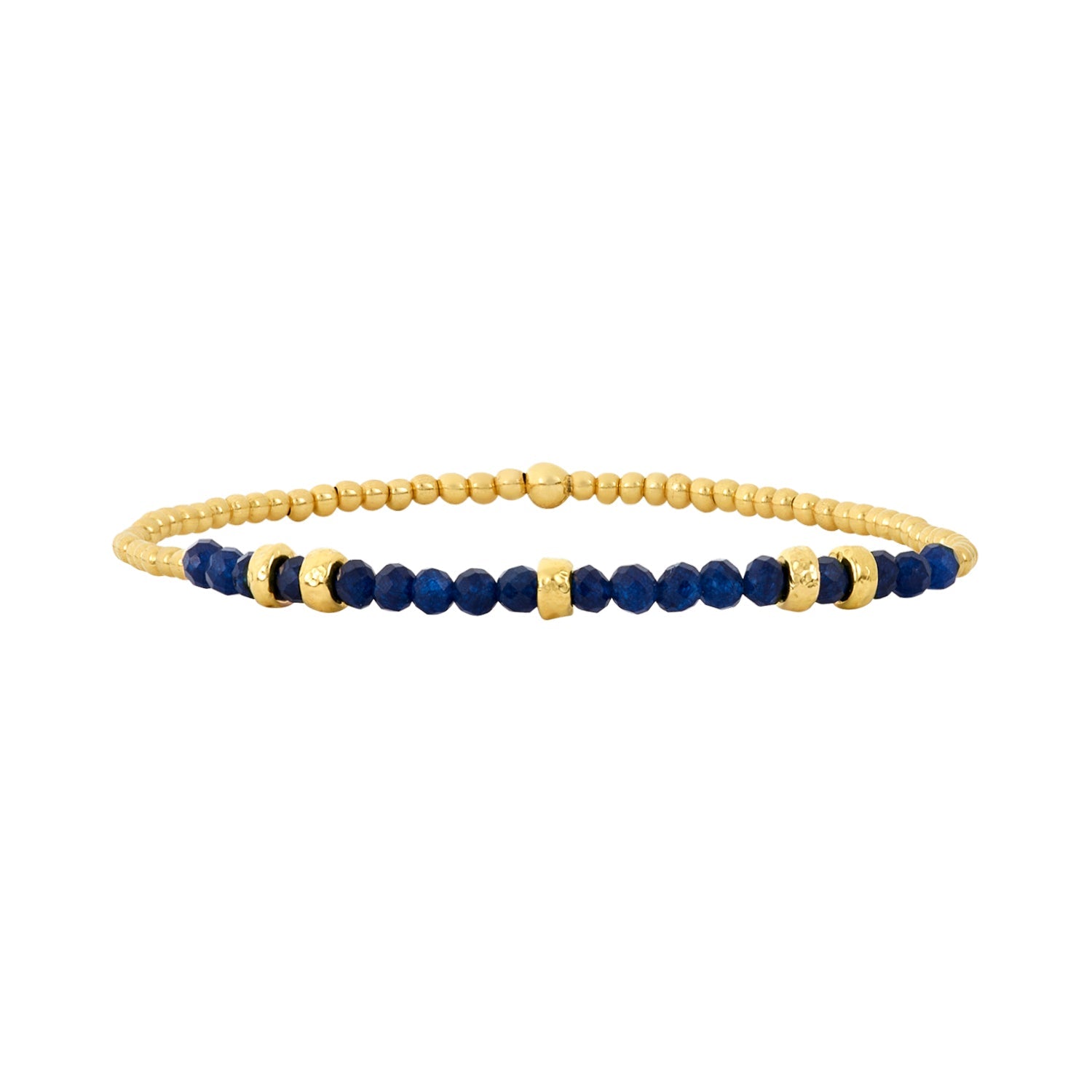 September Blue Sapphire and Rondelle Bracelet