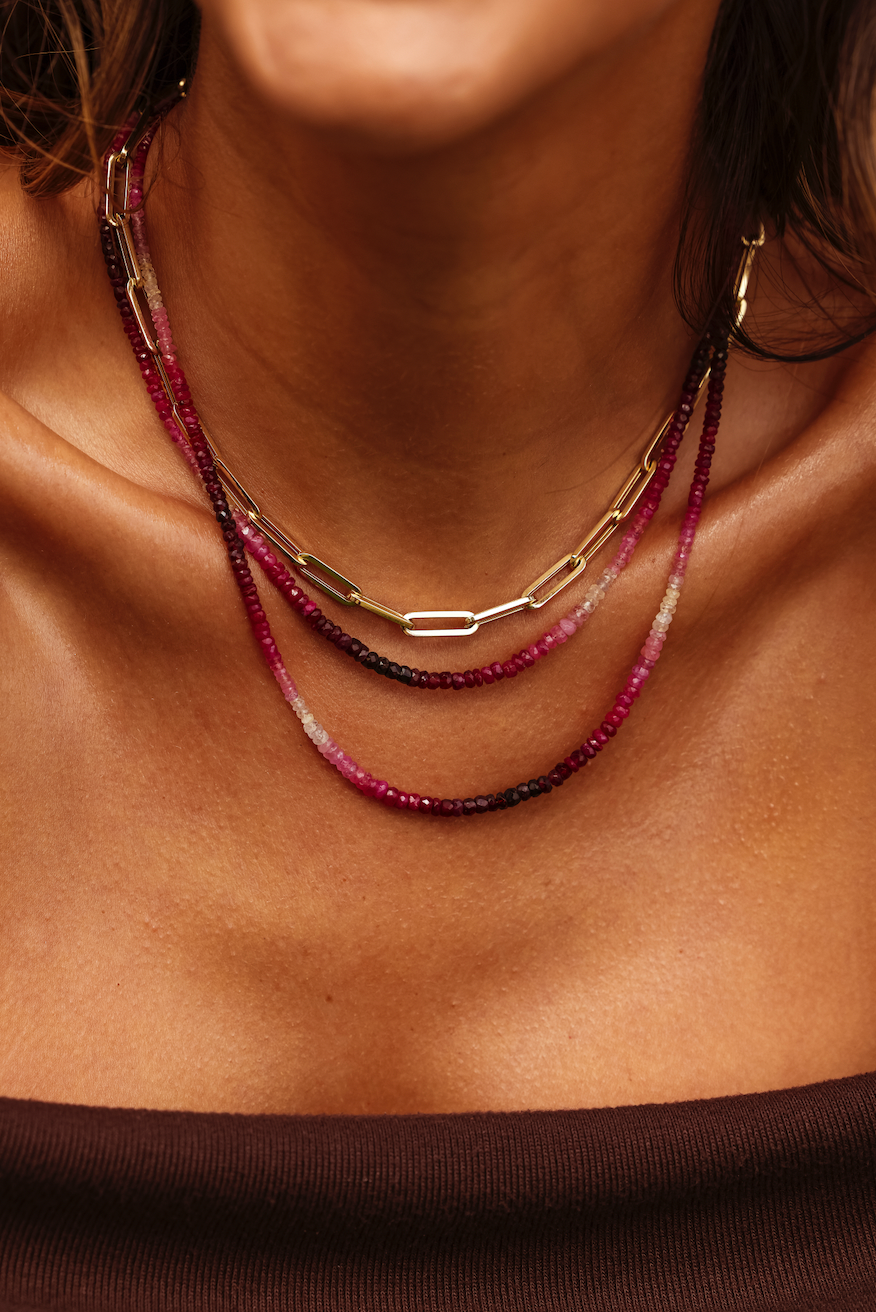 RUBY OMBRÉ NECKLACE