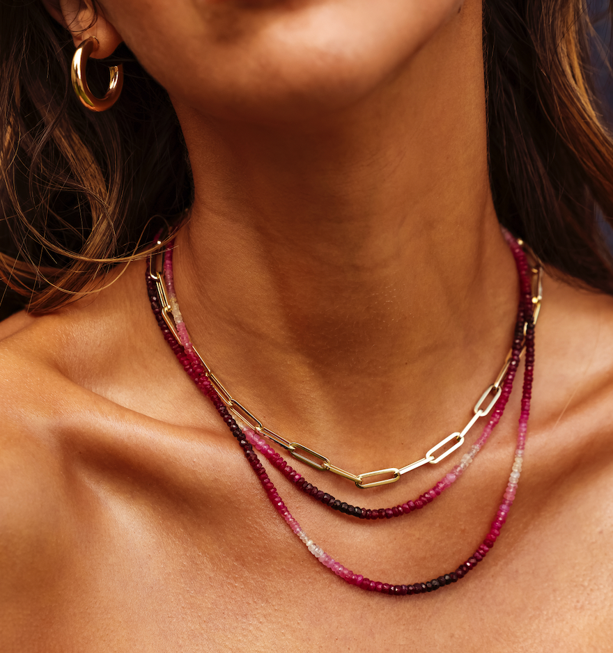 RUBY OMBRÉ NECKLACE