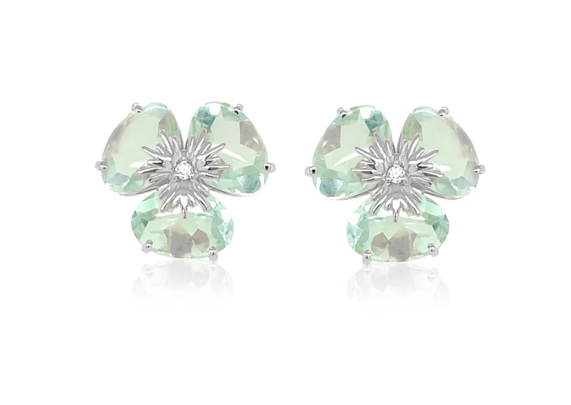 18K PENSÉE EARRINGS - (SMALL)