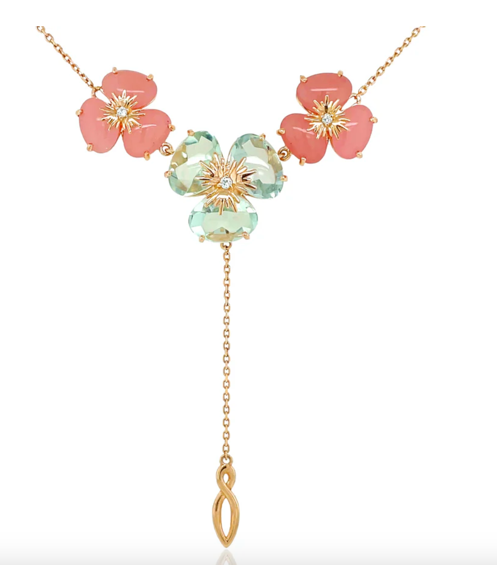 18K PENSÉE NECKLACE