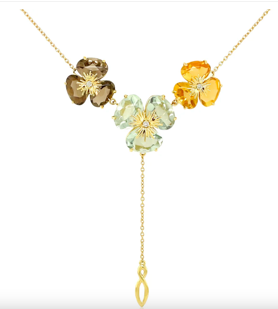 18K PENSÉE NECKLACE