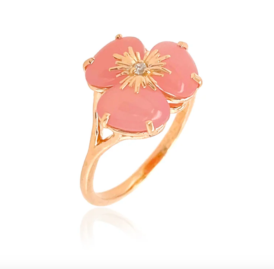 18K PENSÉE RING -  (MEDIUM)