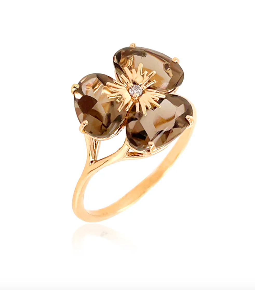 18K PENSÉE RING -  (MEDIUM)