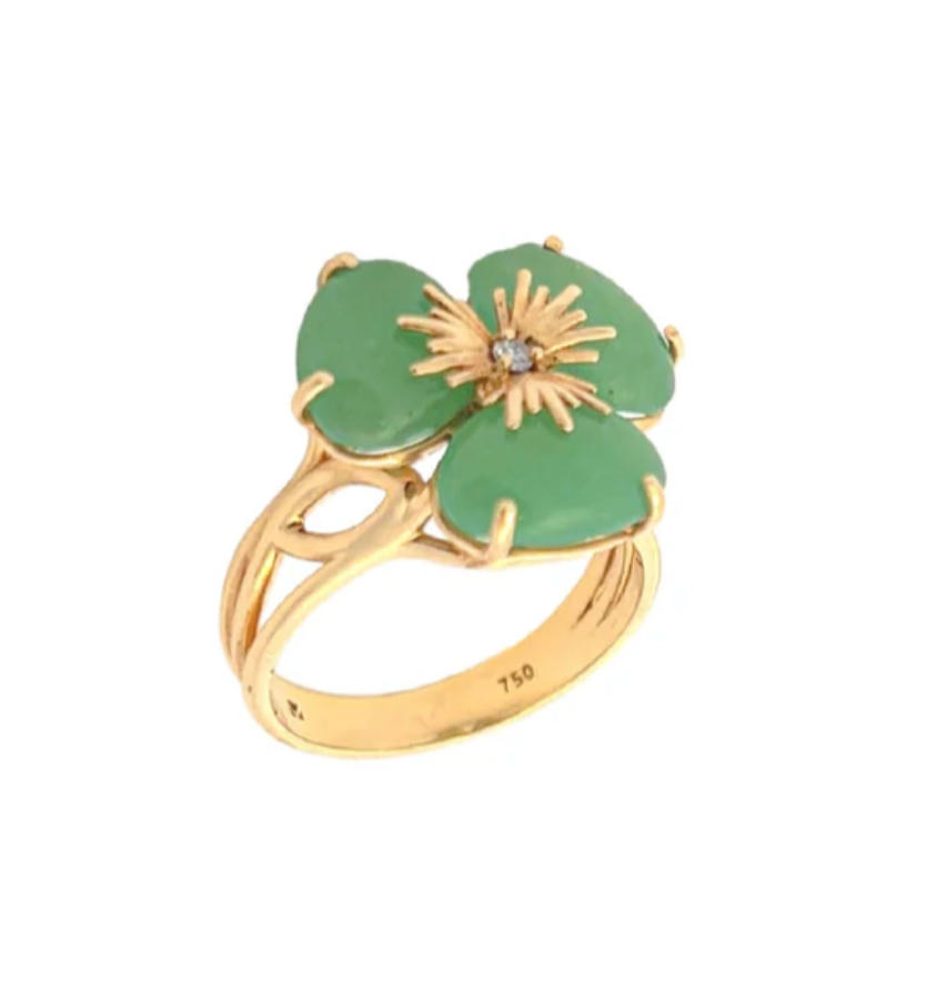 18K PENSÉE RING -  (MEDIUM)