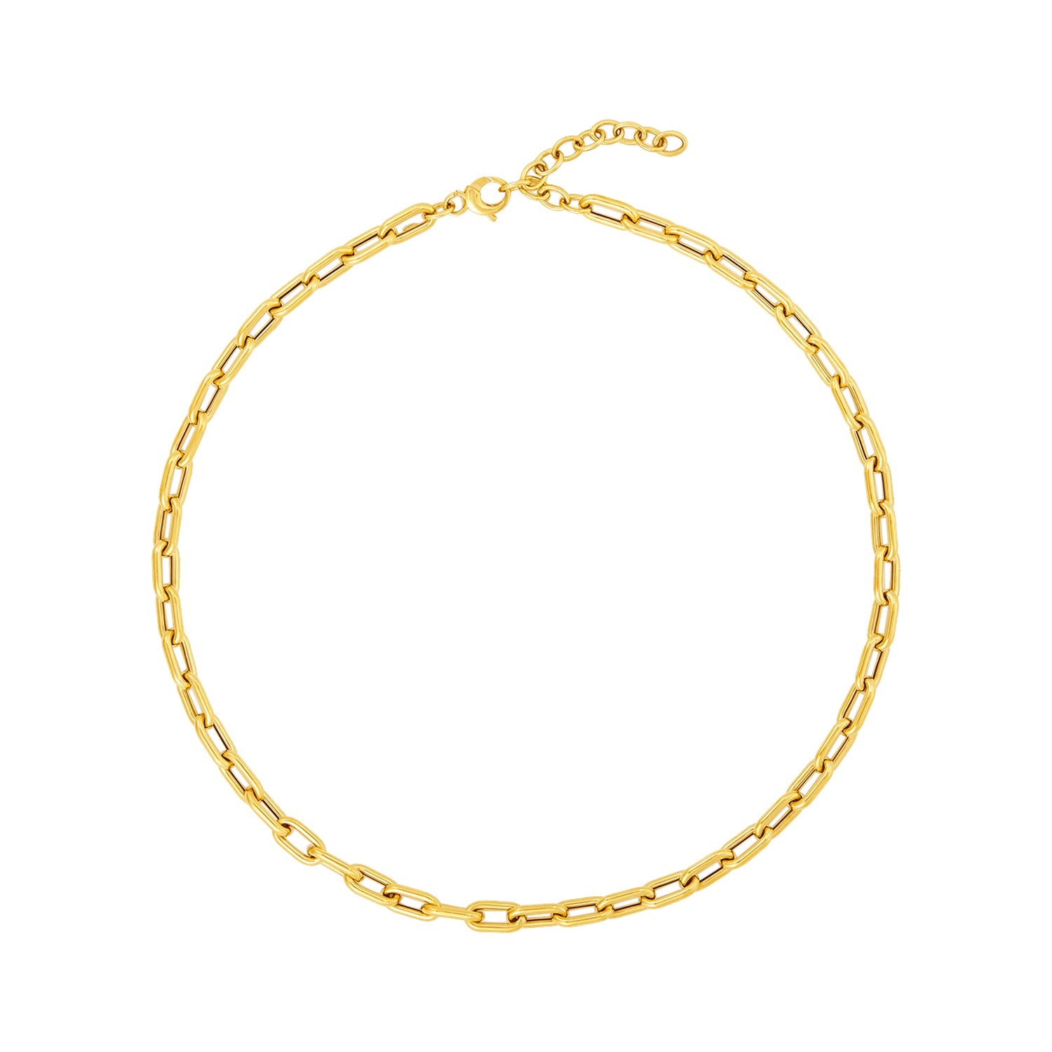 Thick Oval Chain Necklace