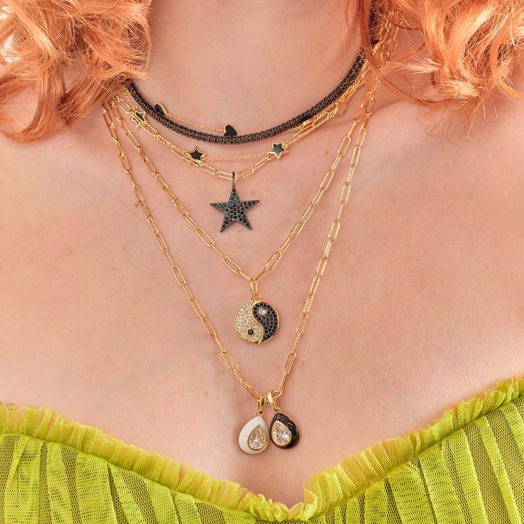 Multi Stone Star Necklace