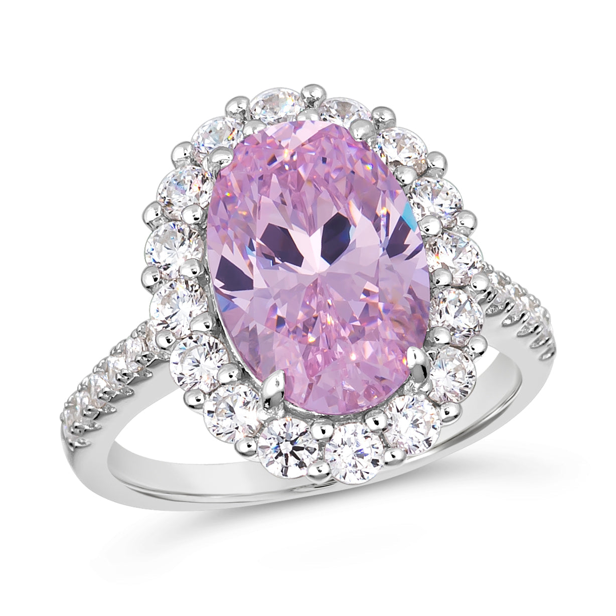 Kennedy Oval Crystalline Ring