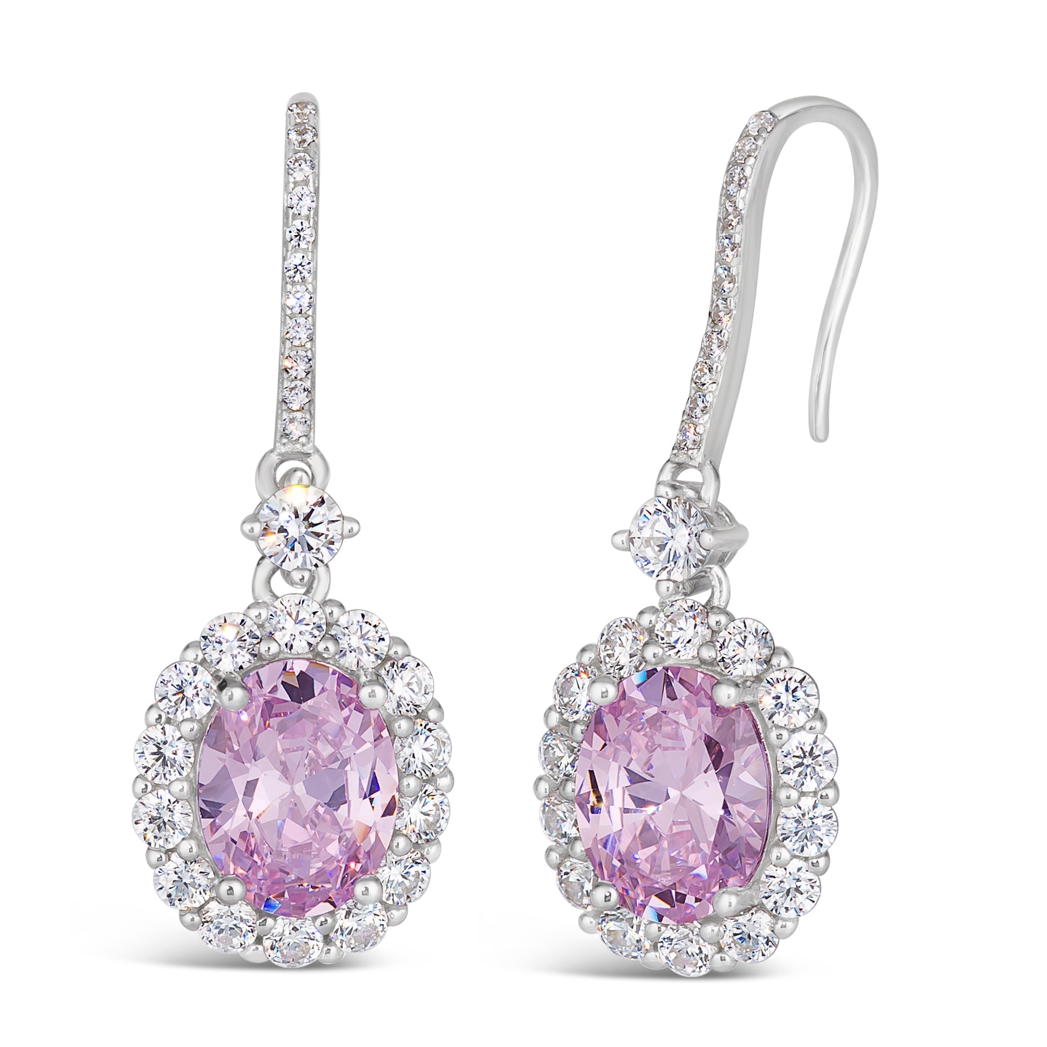 Kennedy Oval Crystalline Earrings