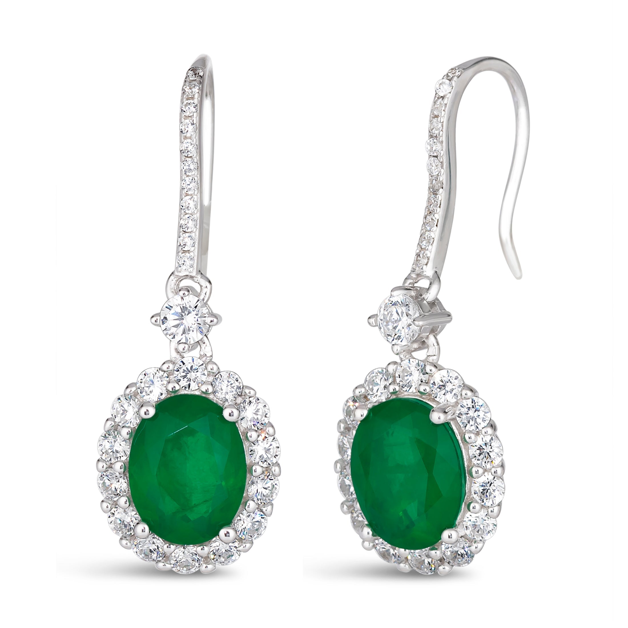 Kennedy Oval Crystalline Earrings