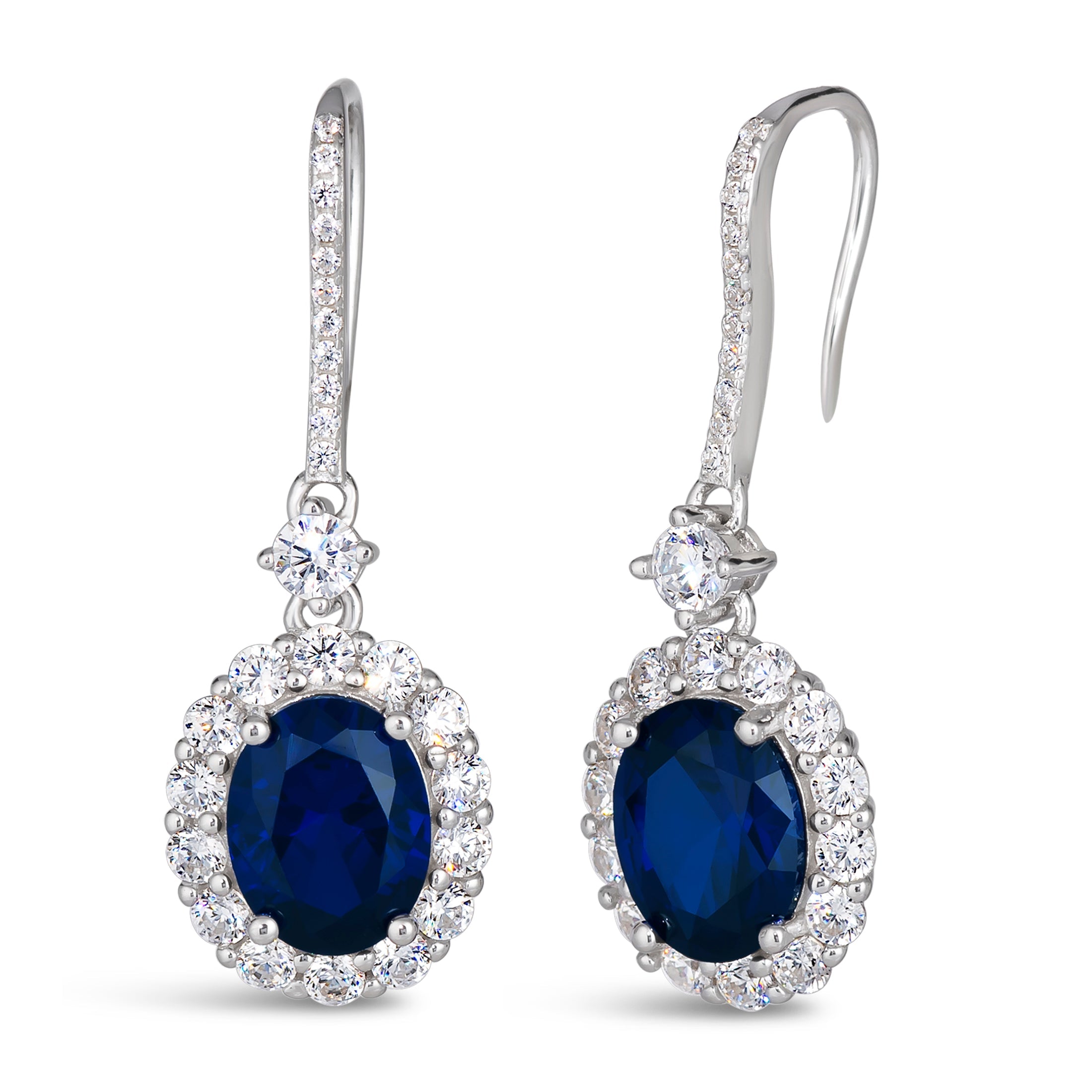 Kennedy Oval Crystalline Earrings