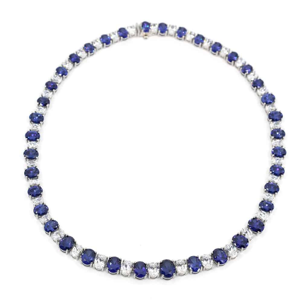 Azure Majesty Sapphire Necklace