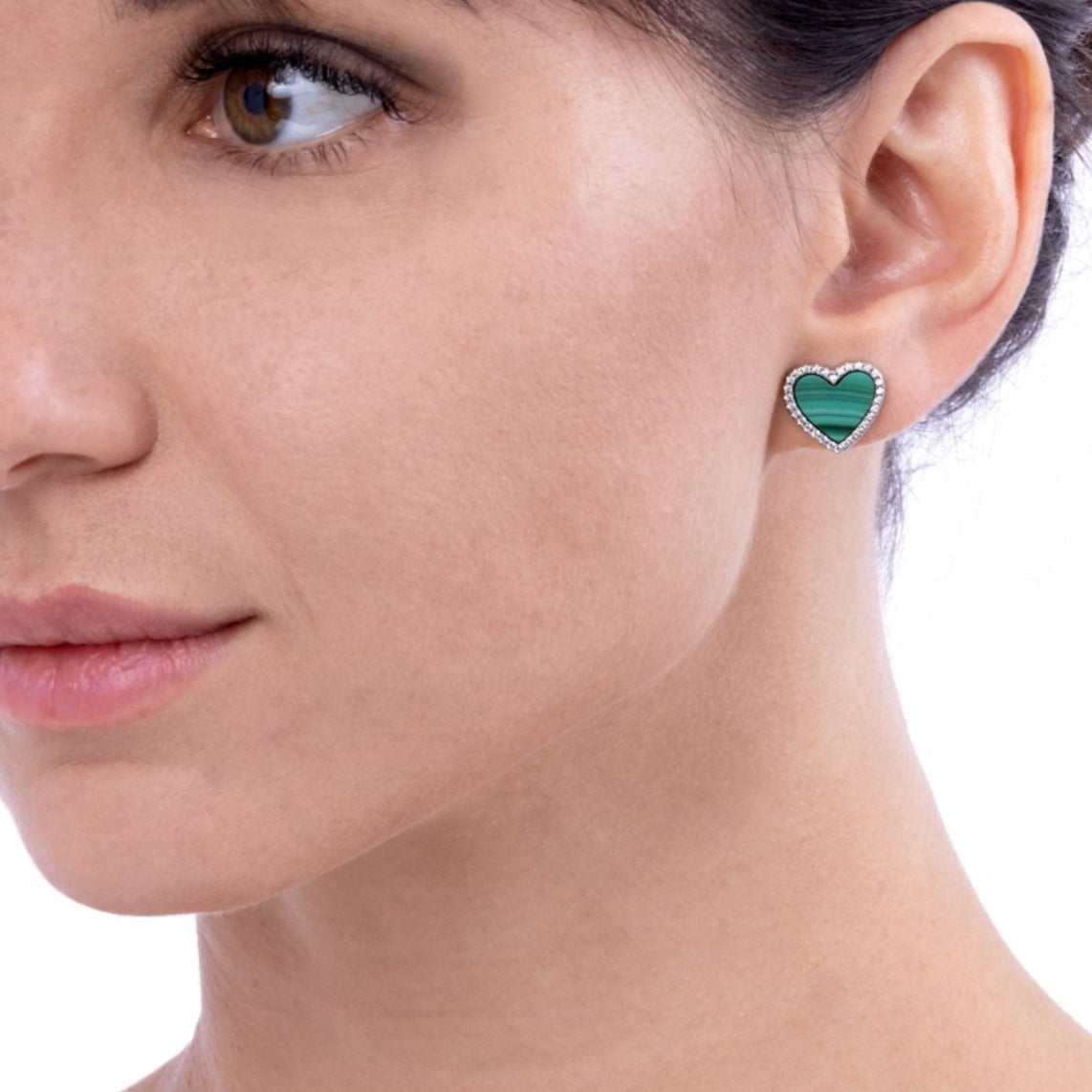 House of Cards 04 Malachite Earrings