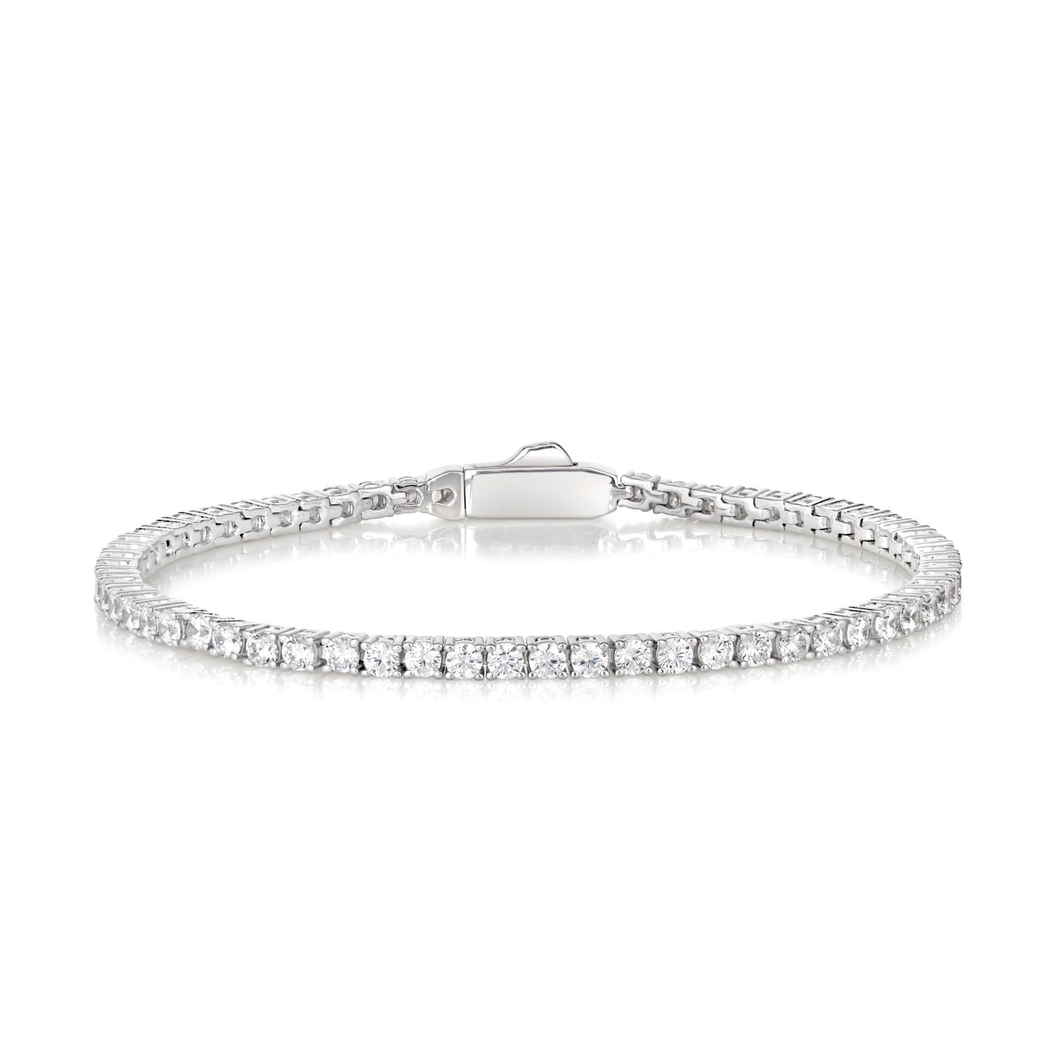 3 Carat Straight Line Tennis Bracelet