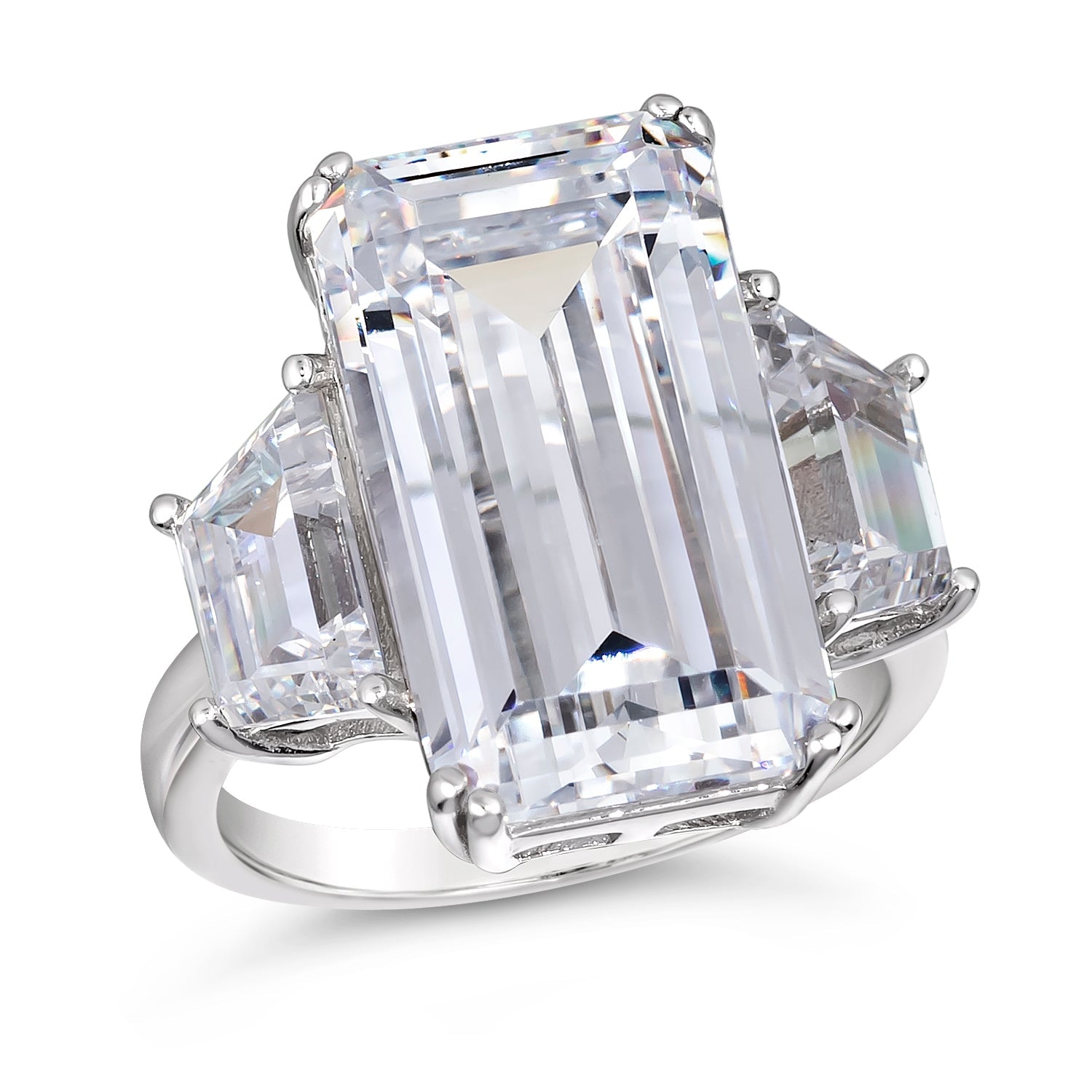 Amelie 10 Carat Emerald Cut Ring