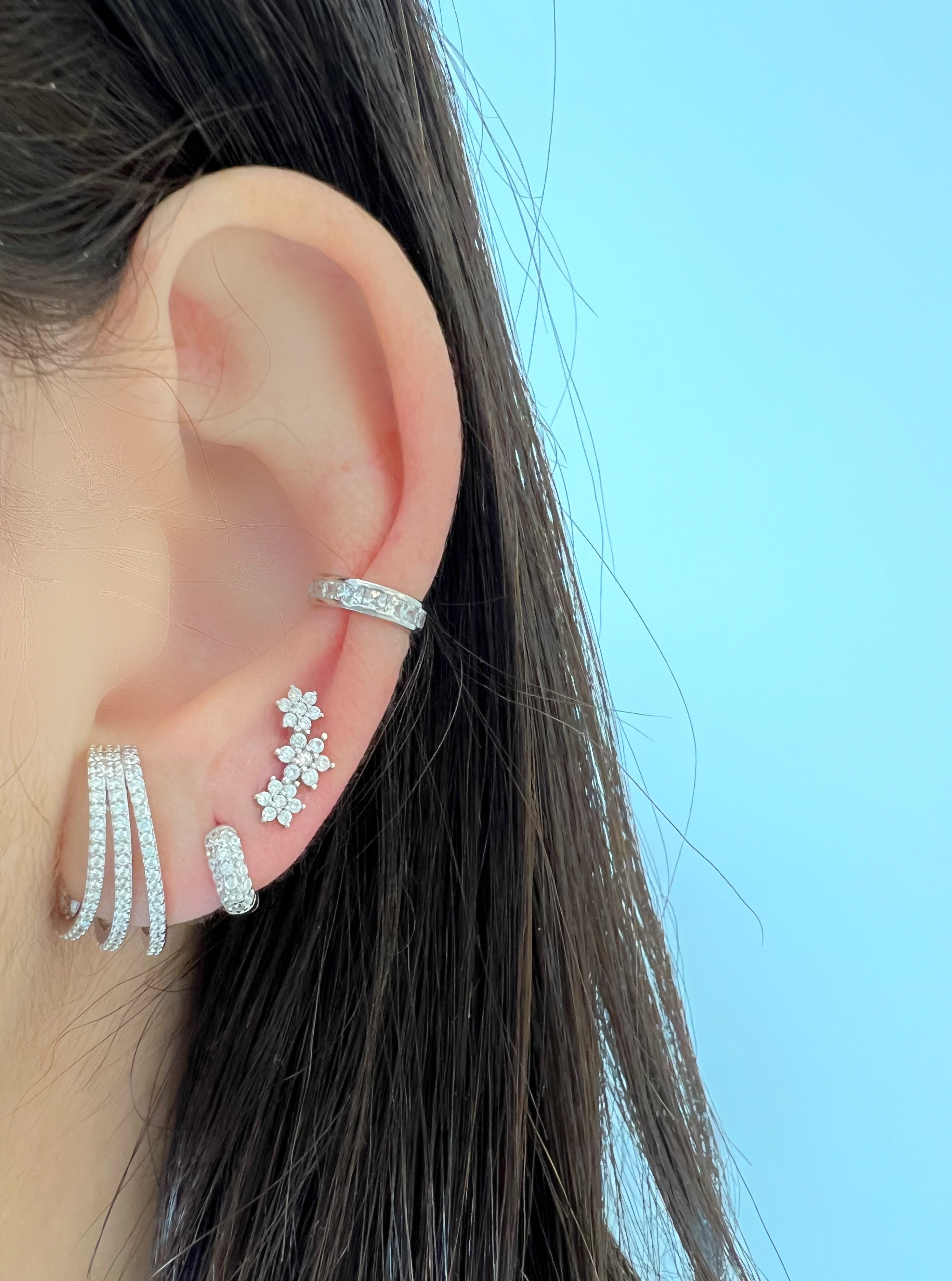 Triple Suspender Earrings