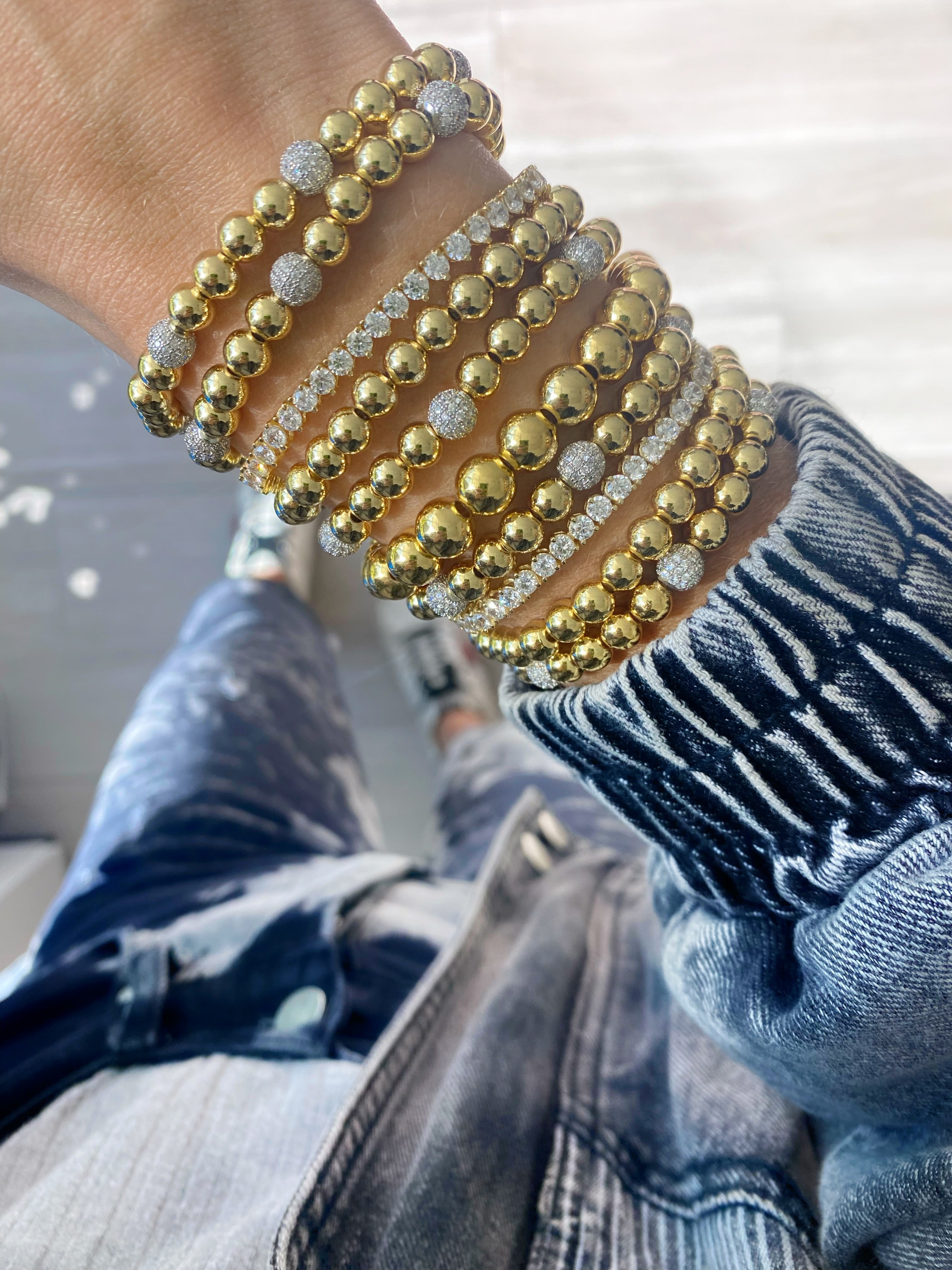 Fanciest Golden Ball Bracelet