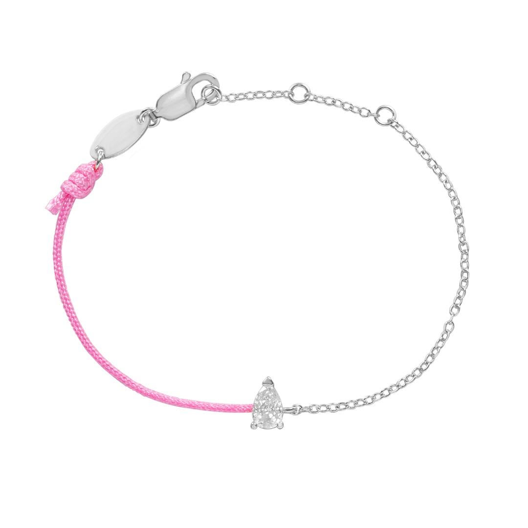 Diamond Drop String Bracelet