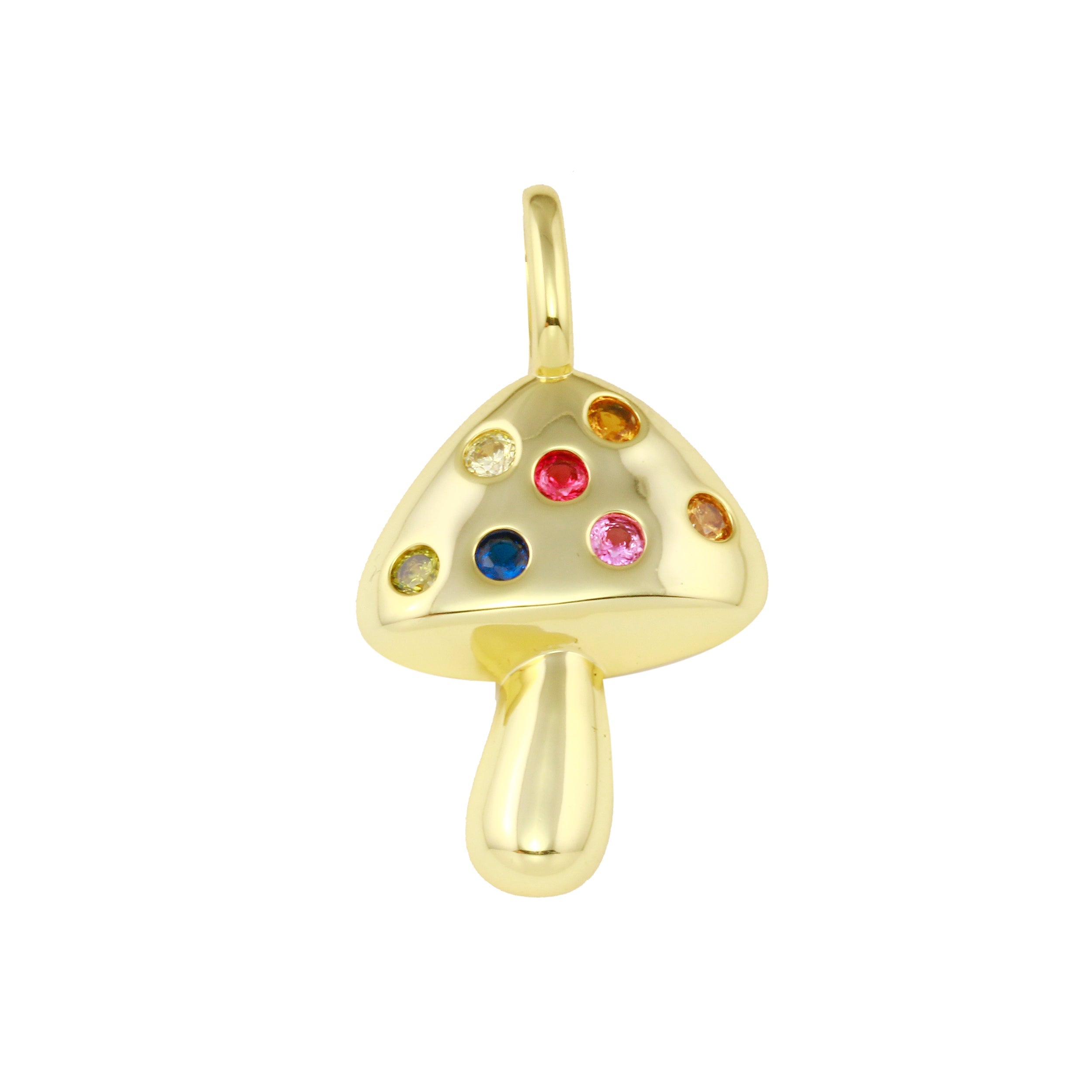 Rainbow Mushroom Charm