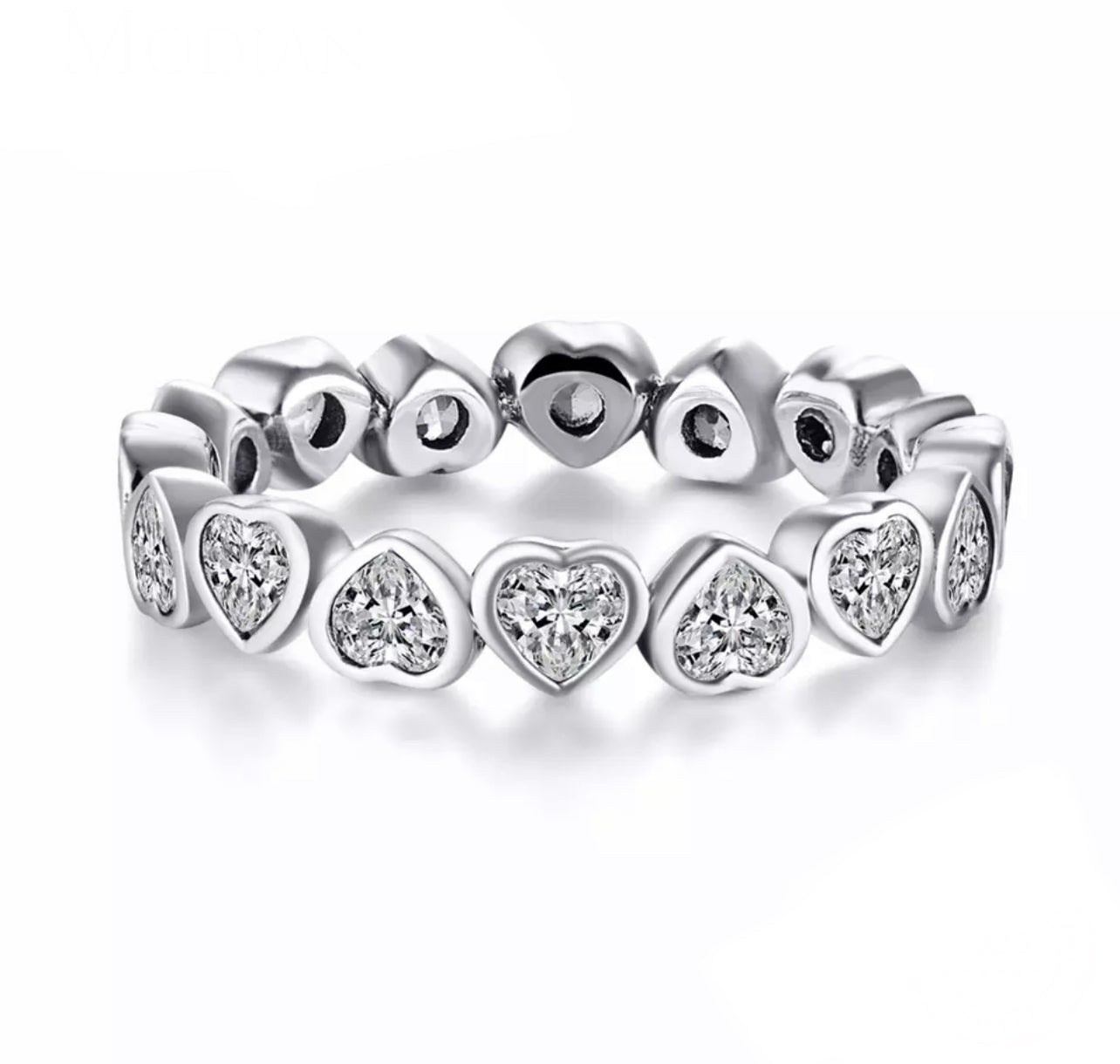 Bezel Heart Ring