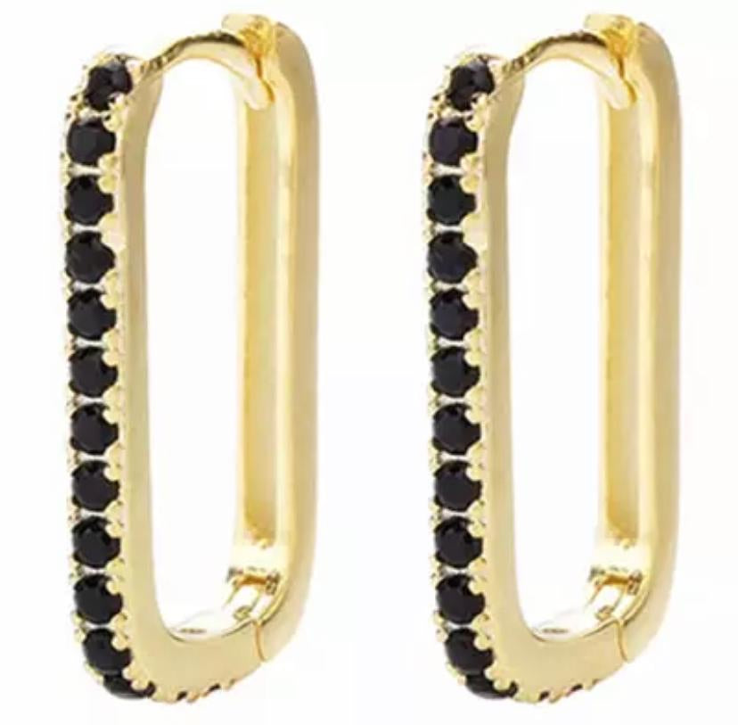 Rectangle Diamond Hoops