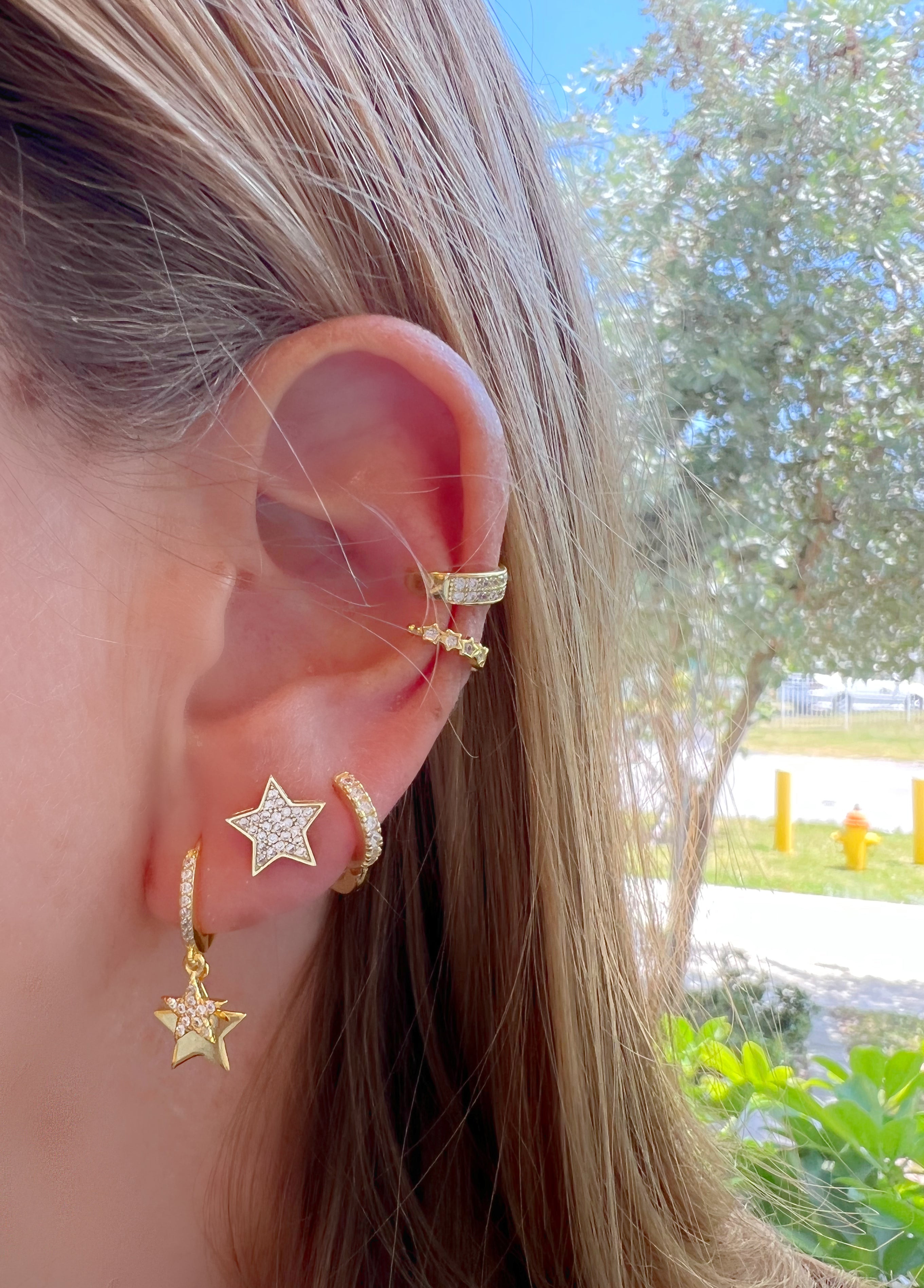 Sparkly Star Studs