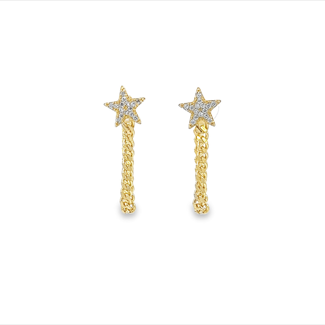 Cuban Star Chain Earring