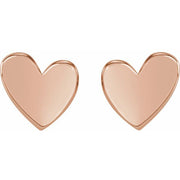 Asymmetrical Heart Earrings